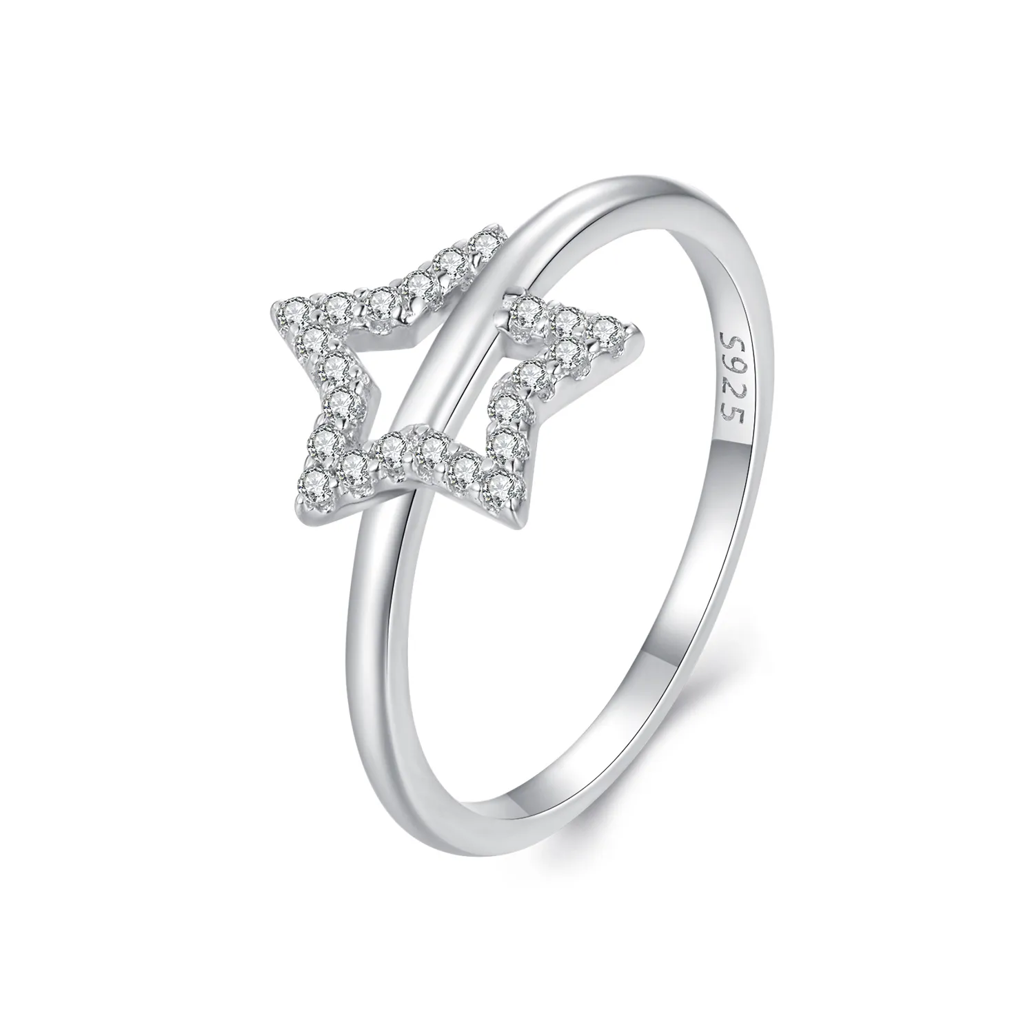 pandora style star ring bsr450