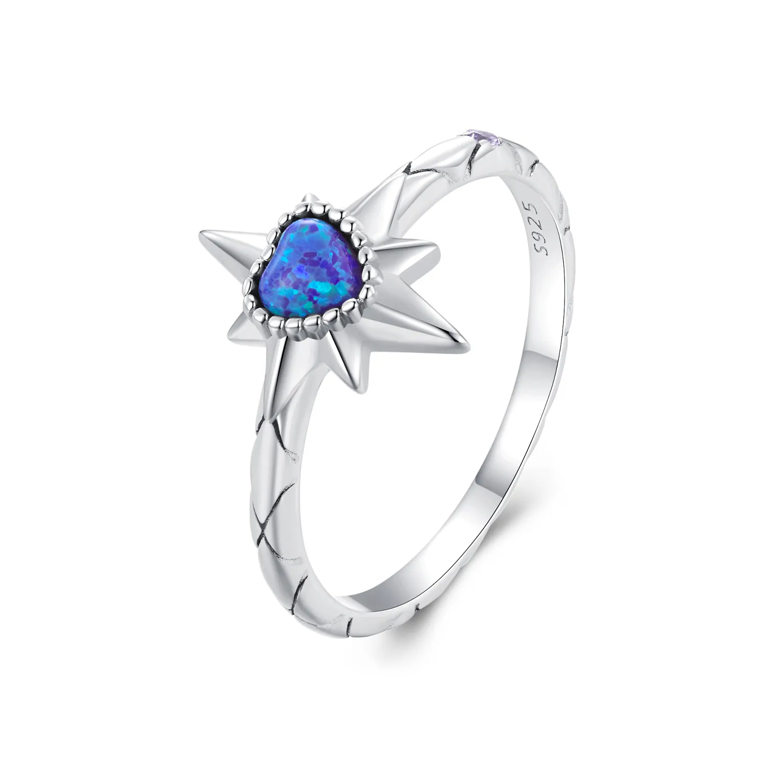 pandora style star ring bsr455