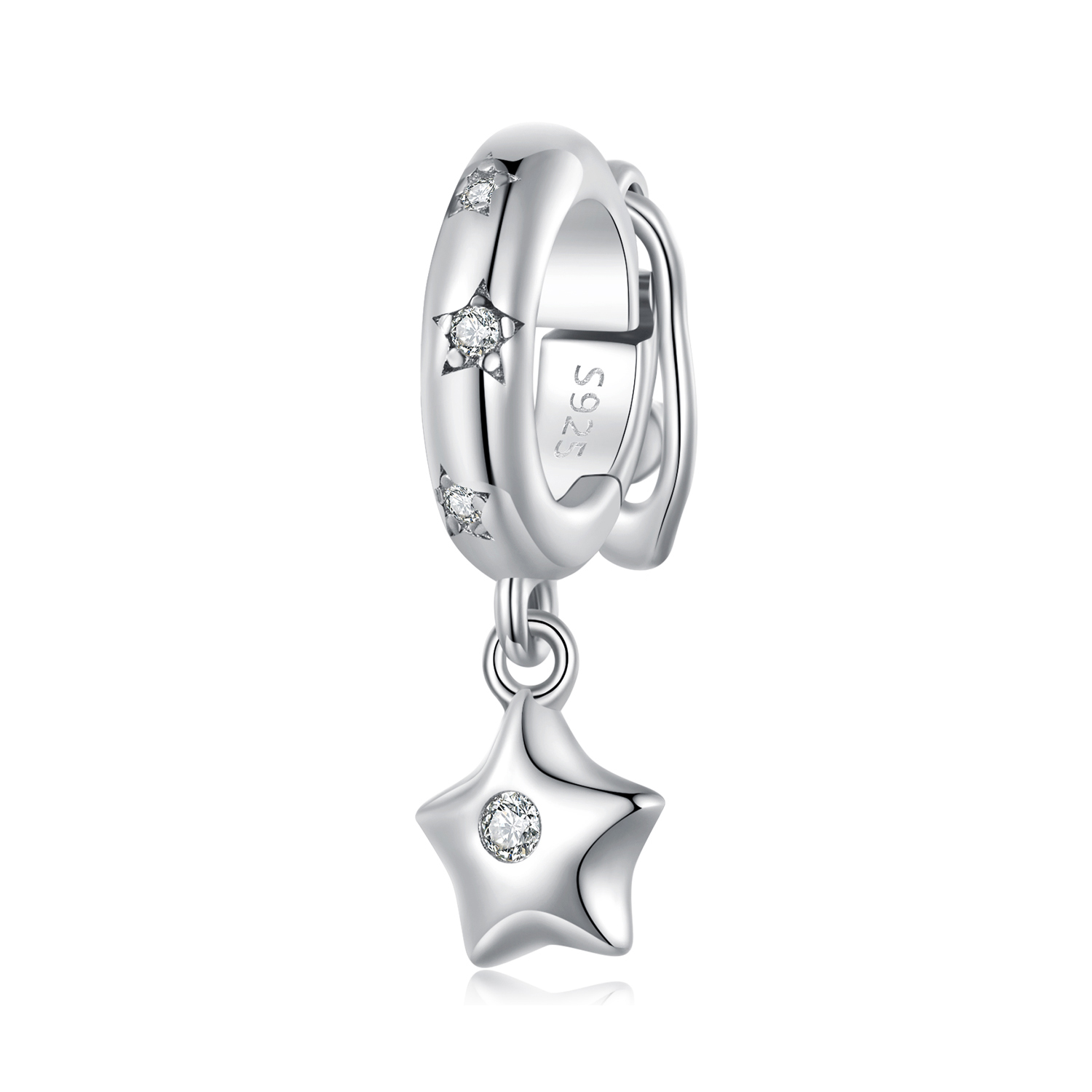 pandora style star universal buckle spacer bsc889