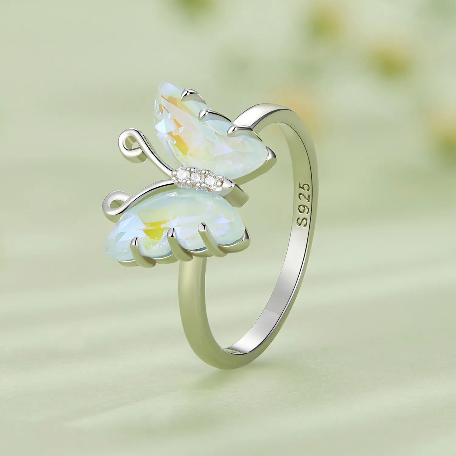 Pandora Style Symphony Butterfly Ring - SCR912