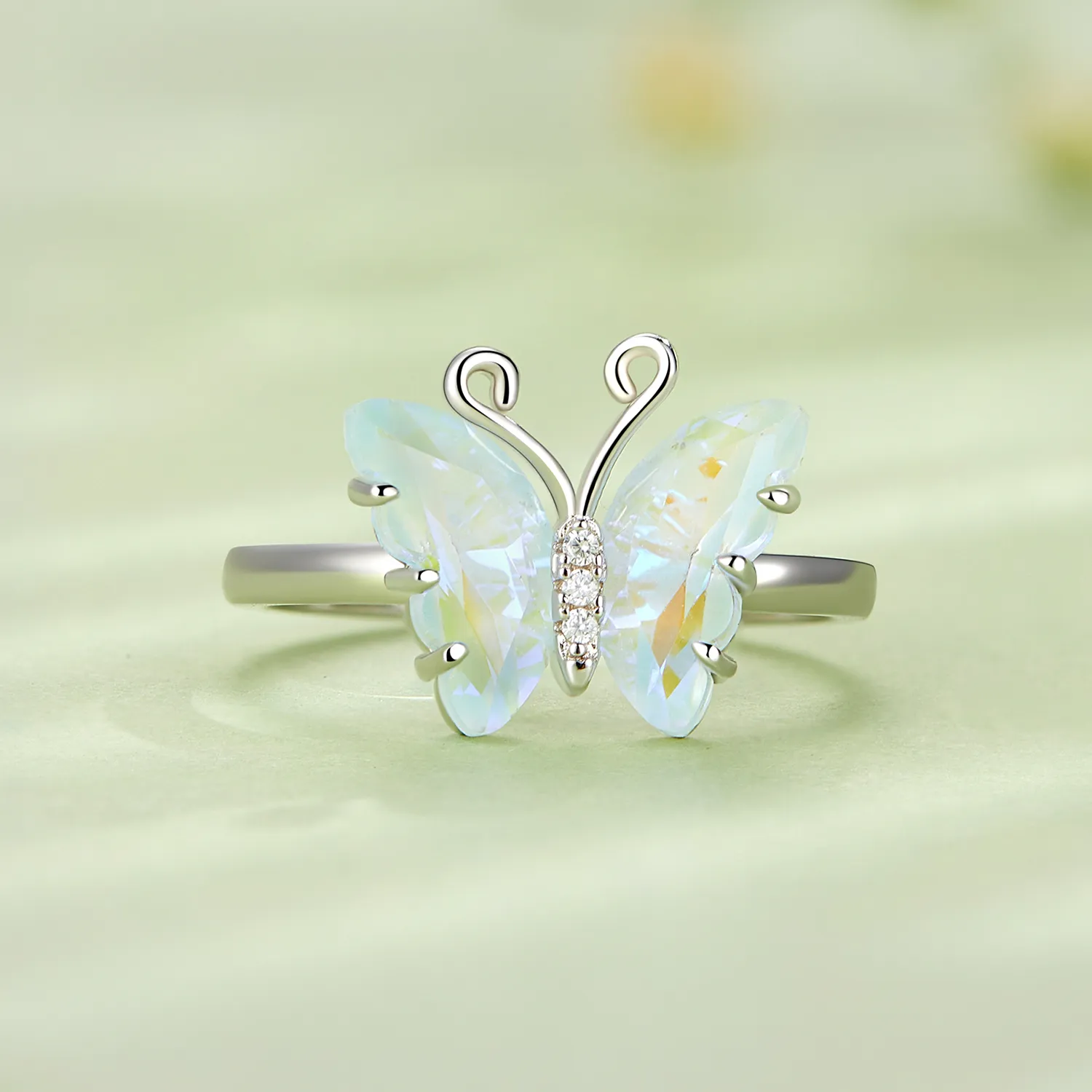 Pandora Style Symphony Butterfly Ring - SCR912