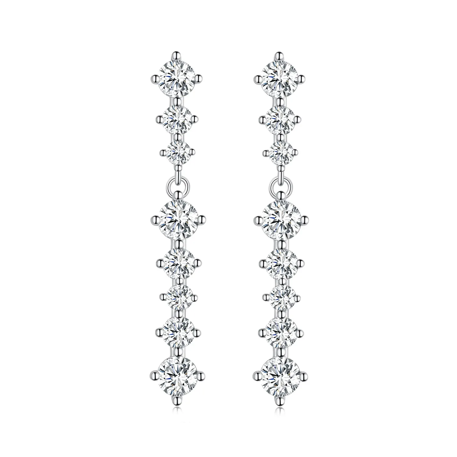 Pandora Style Tassel Studs Earrings - BSE870