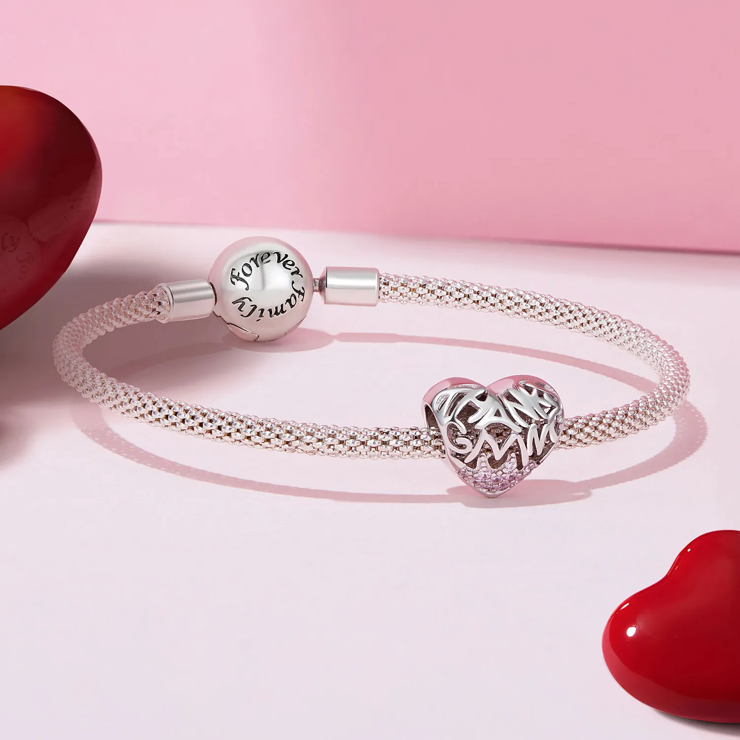 Pandora Style Thanksgiving Heart Charm - BSC923