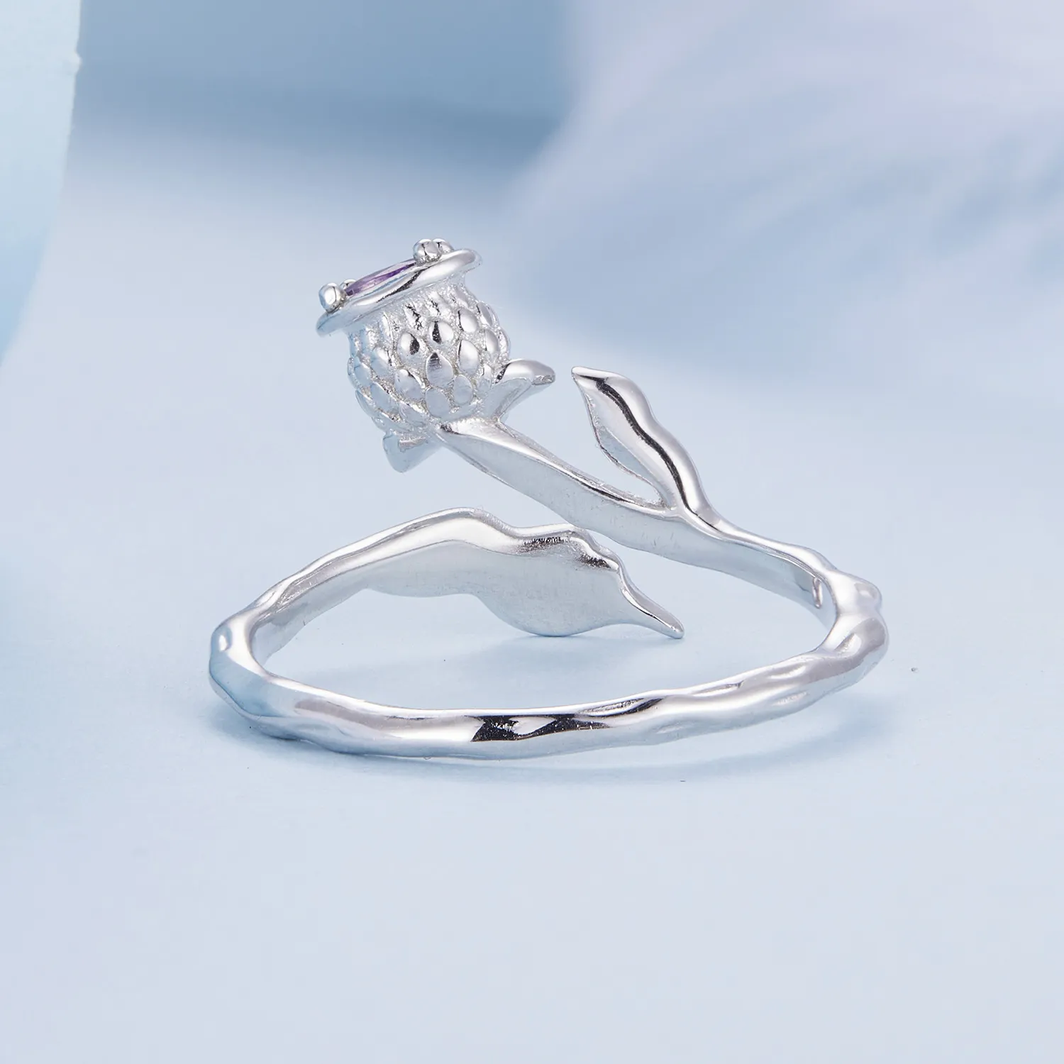 Pandora Style Thistle Open Ring - BSR397