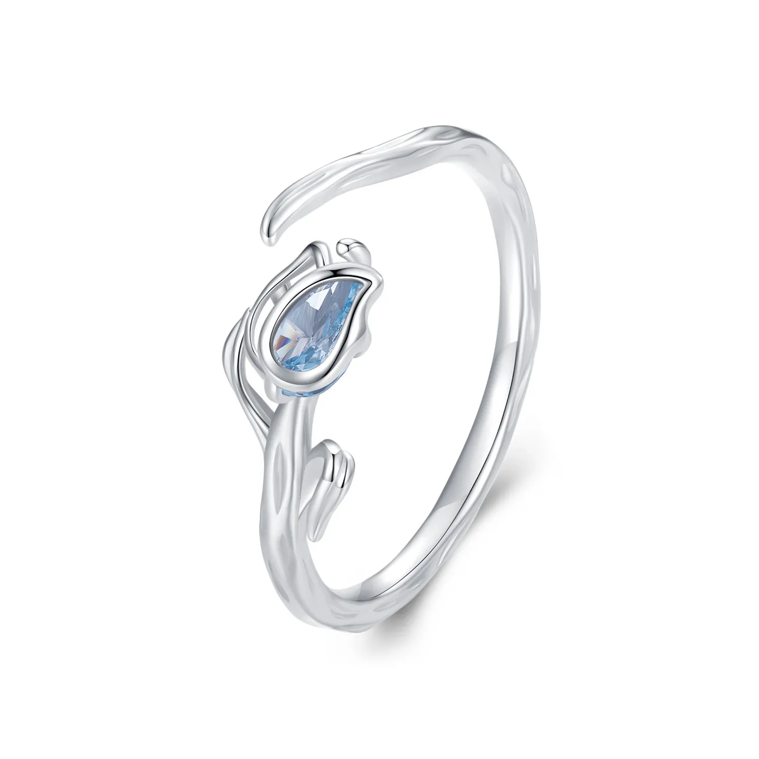 pandora style tulip open ring bsr465 e