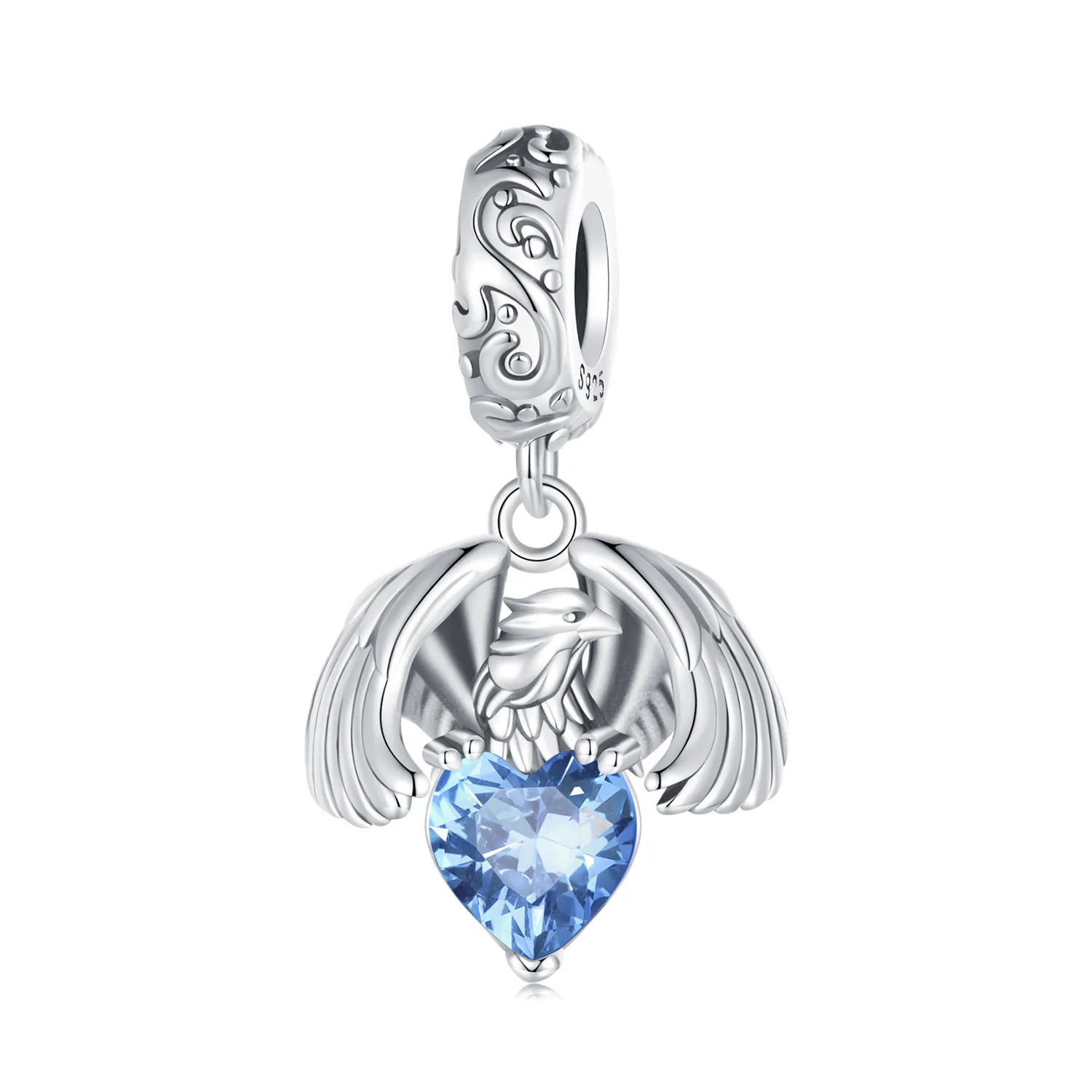 Pandora Style White Eagle Dangle - SCC2636