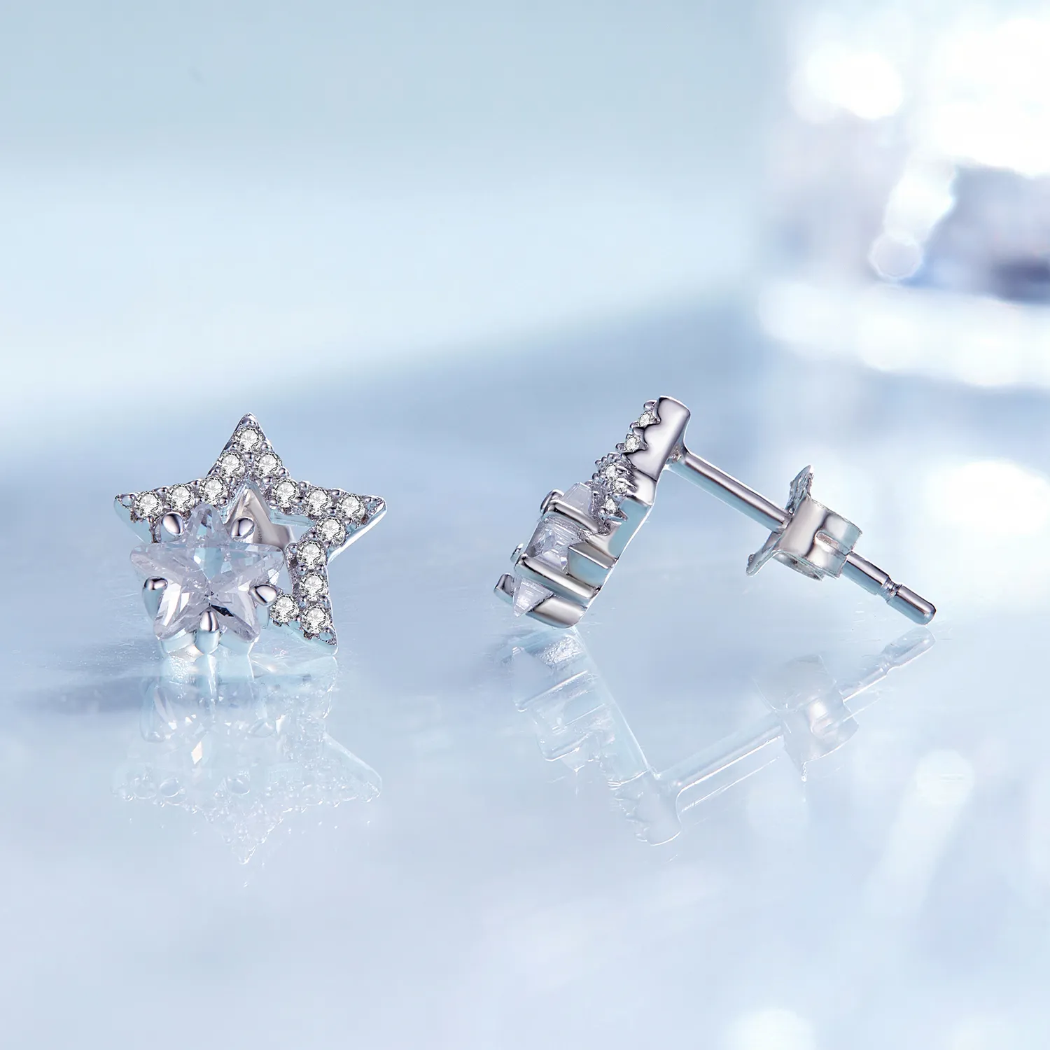 Pandora-inspired Star Stud Earrings - BSE878