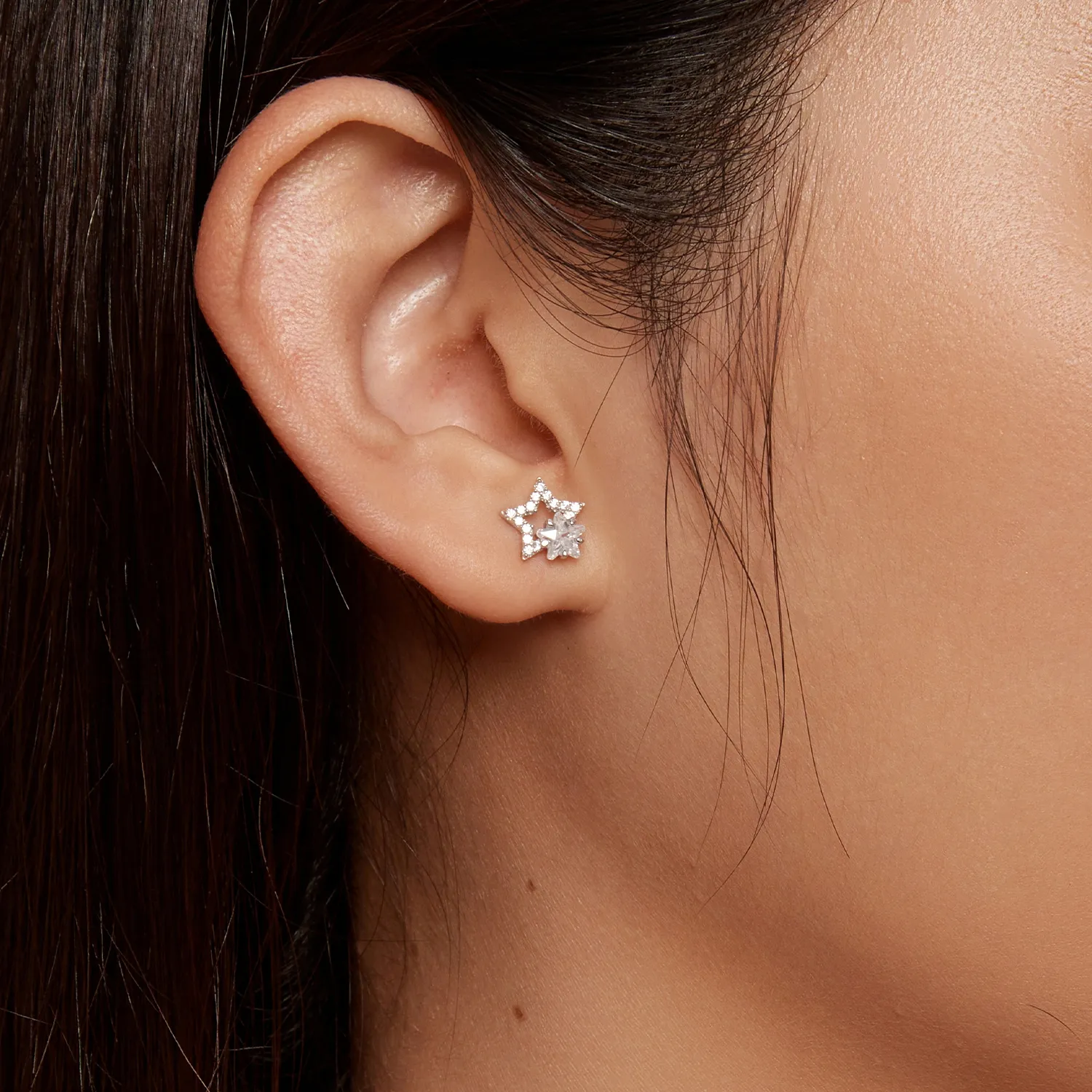 Pandora-inspired Star Stud Earrings - BSE878