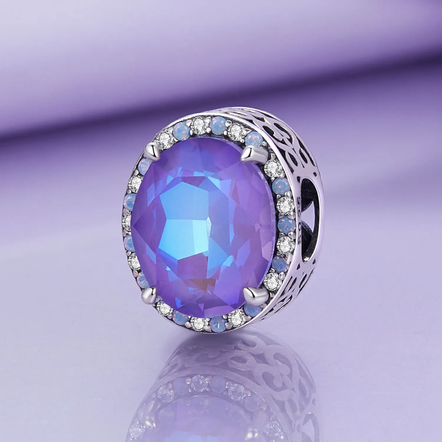 Pandora-style Moonlight Gem Charm - BSC891