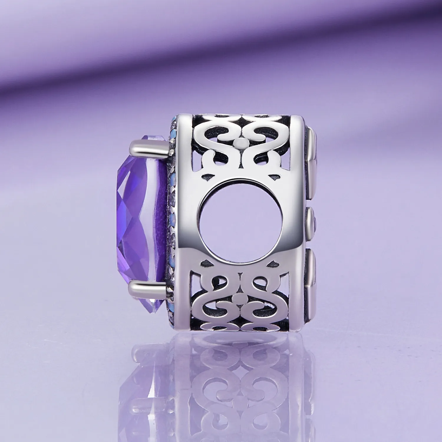 Pandora-style Moonlight Gem Charm - BSC891