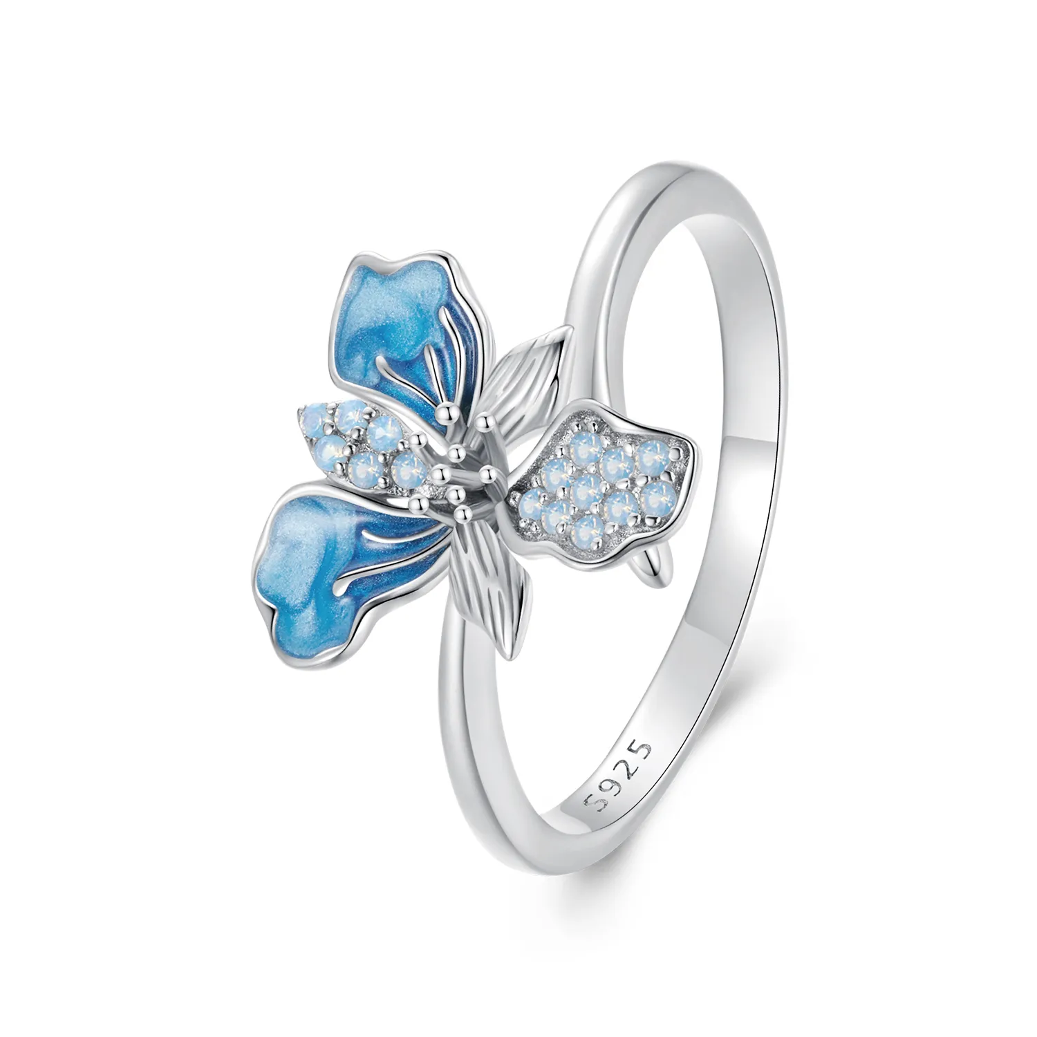 pandora style blue iris ring bsr509e