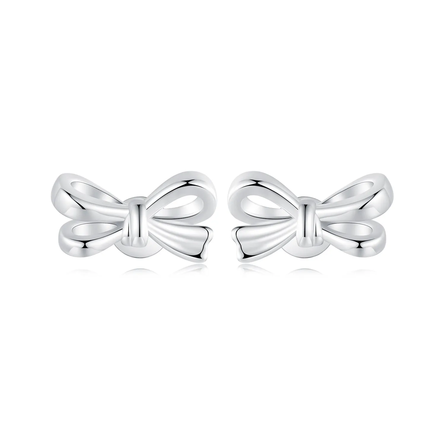 pandora style bow earrings sce1707