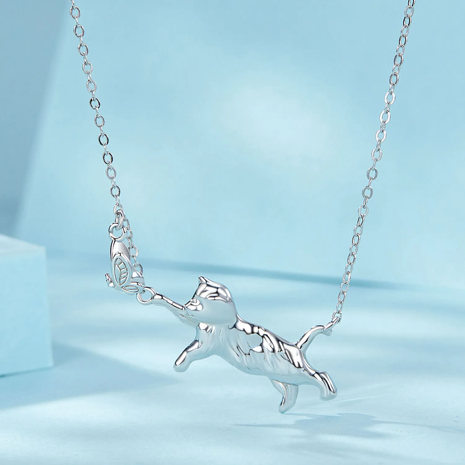 PANDORA Style Cat And Butterfly Necklace - SCN514