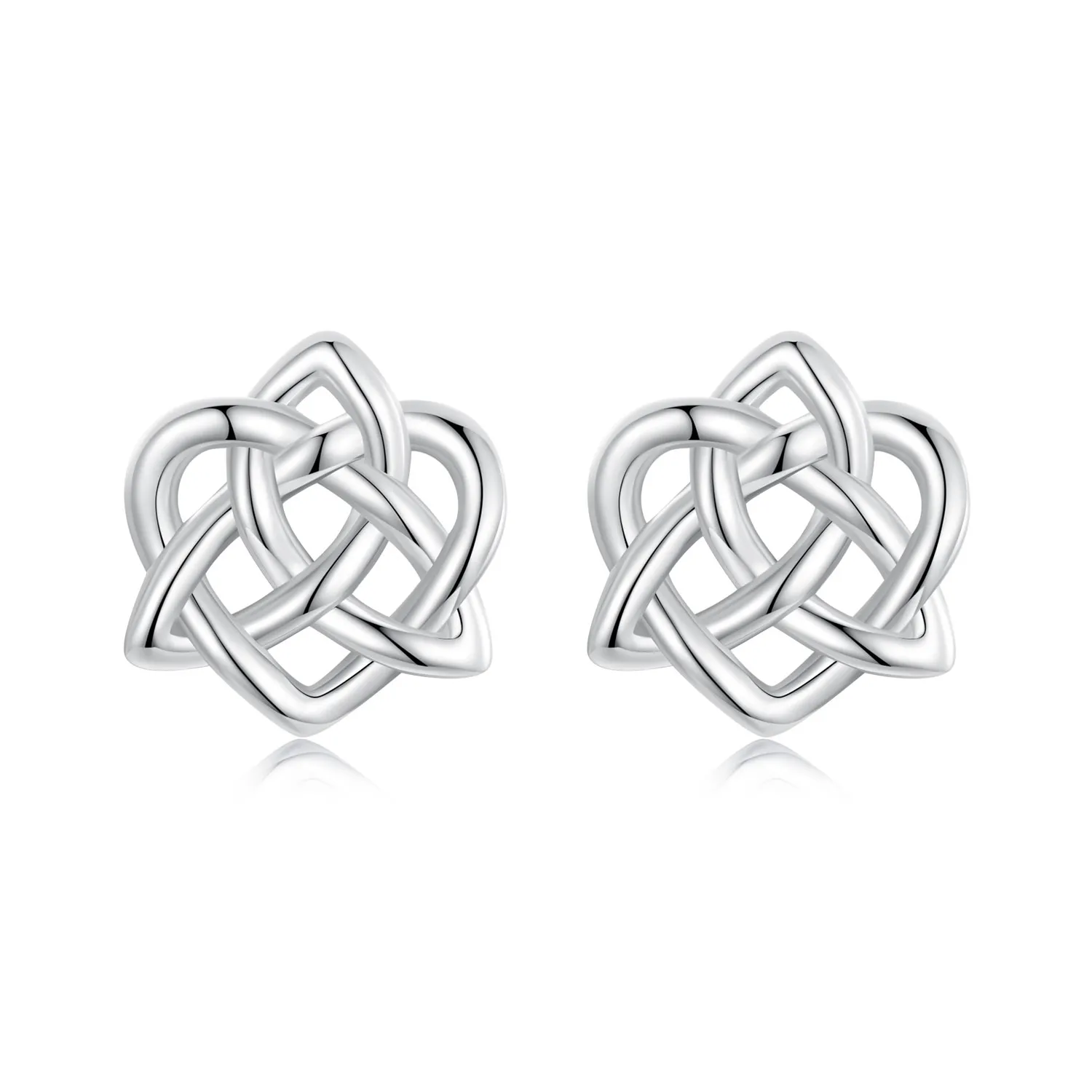 pandora style celtic knot earrings bse958