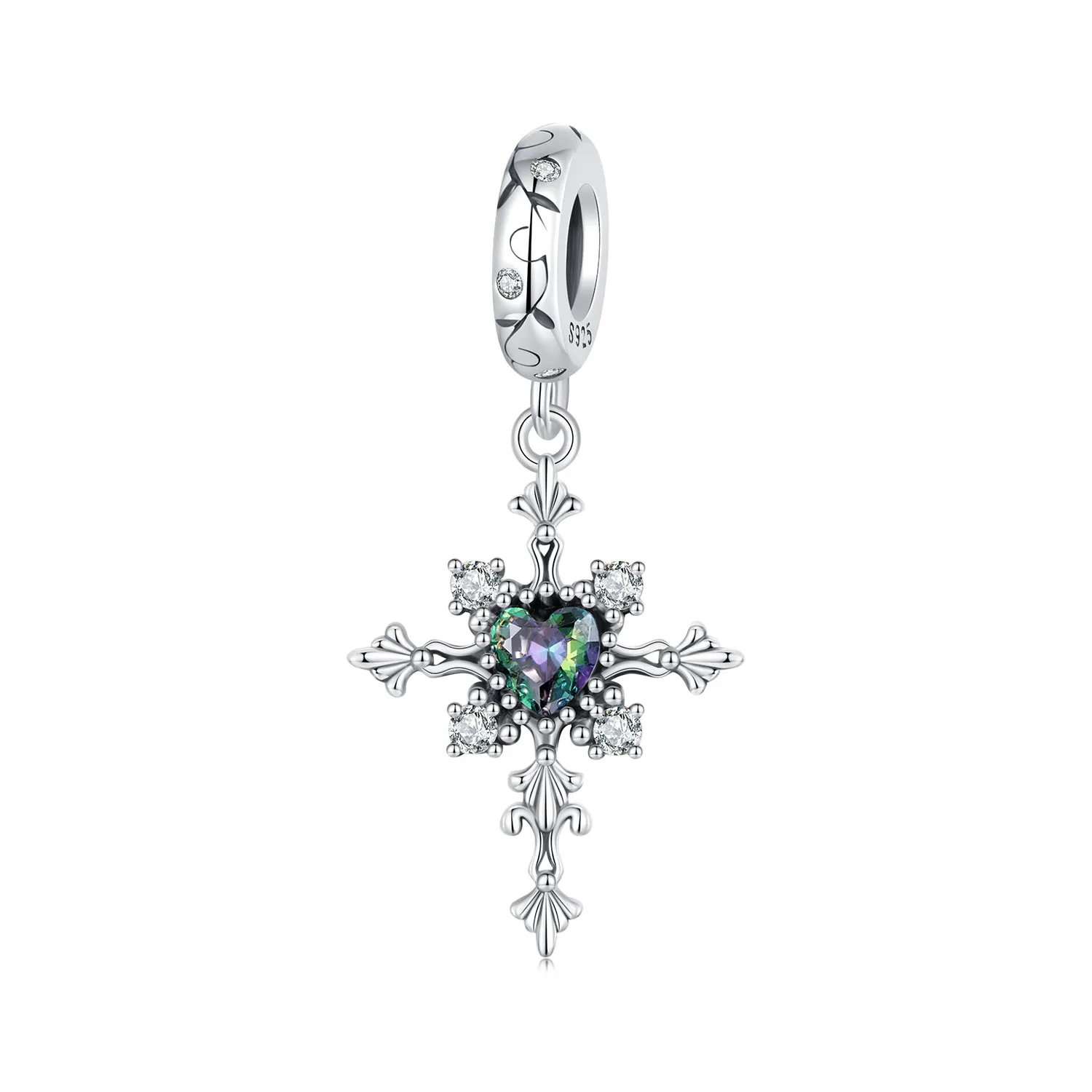 pandora style cross charm bsc970