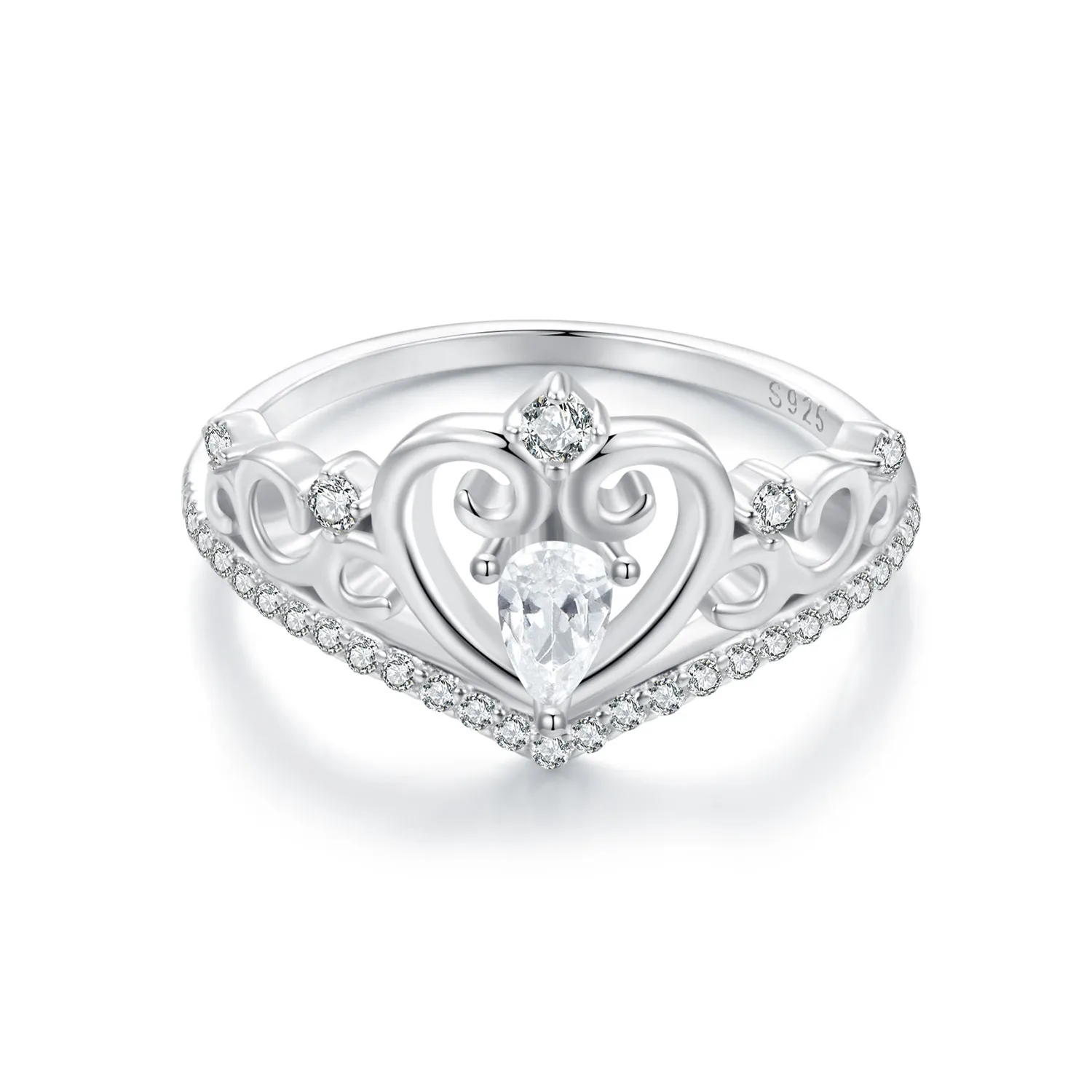 pandora style crown ring bsr511