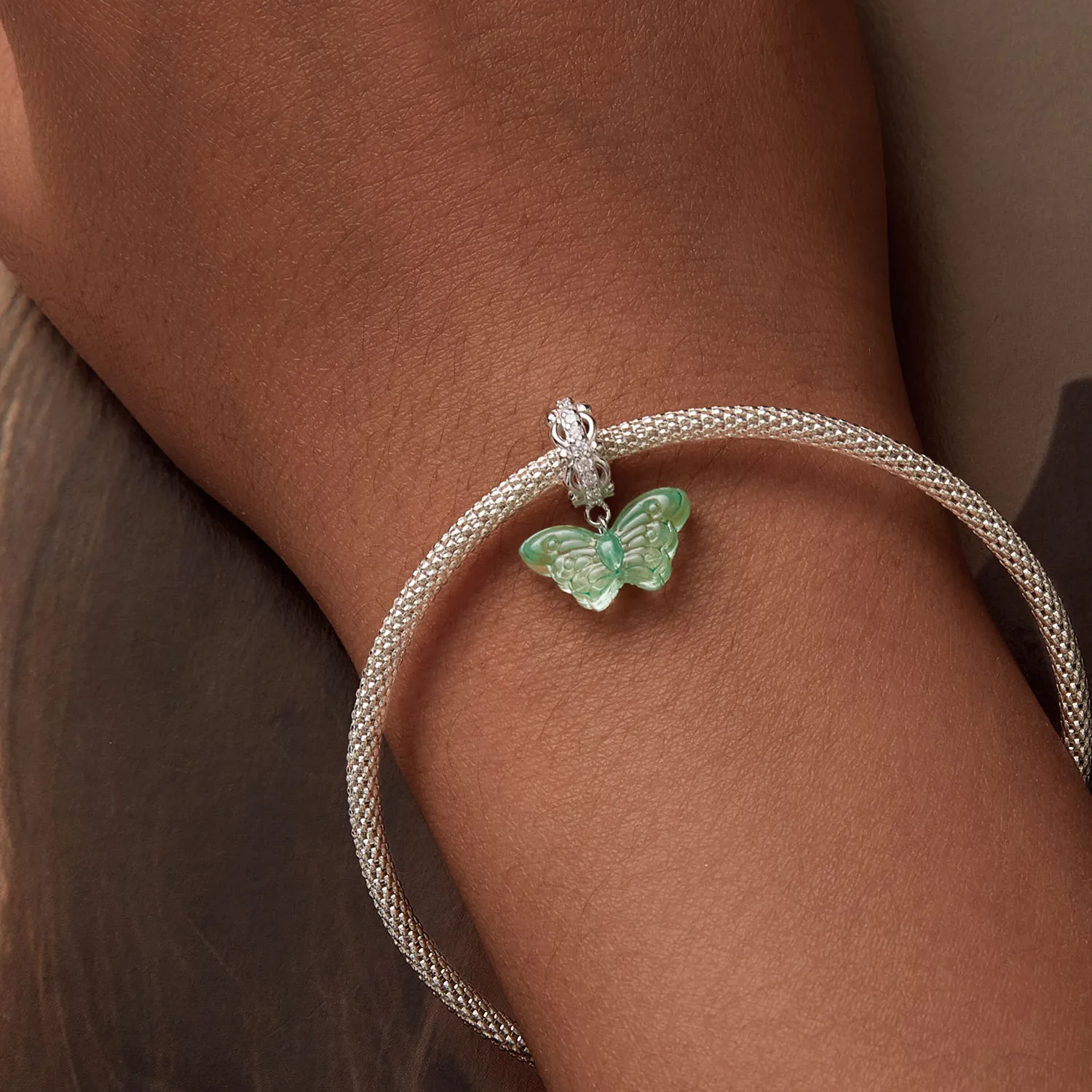 PANDORA Style Green Butterfly Charm - SCC2712