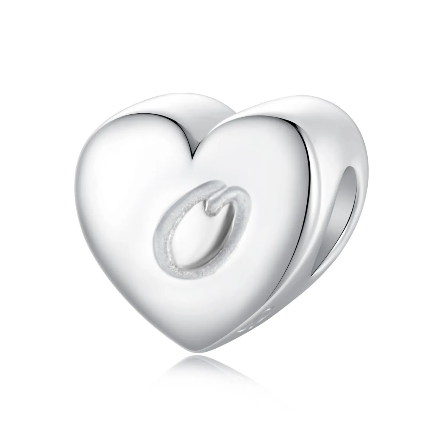 pandora style heart letter o scp065o