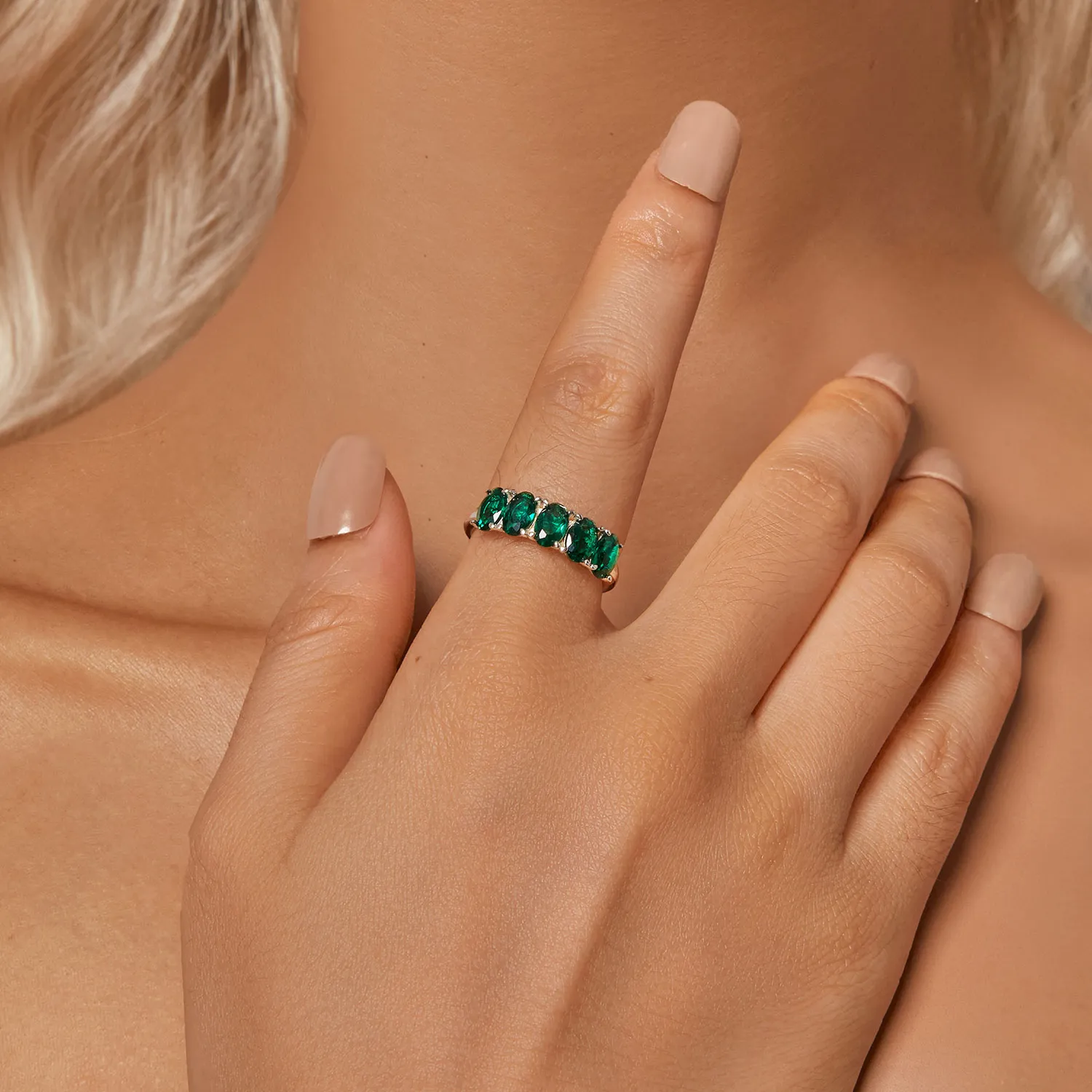 PANDORA Style Luxurious Green Zirconium Ring - BSR522