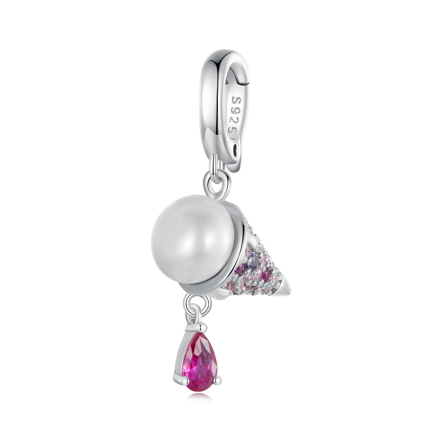 pandora style natural pearl ice cream charm bsc962