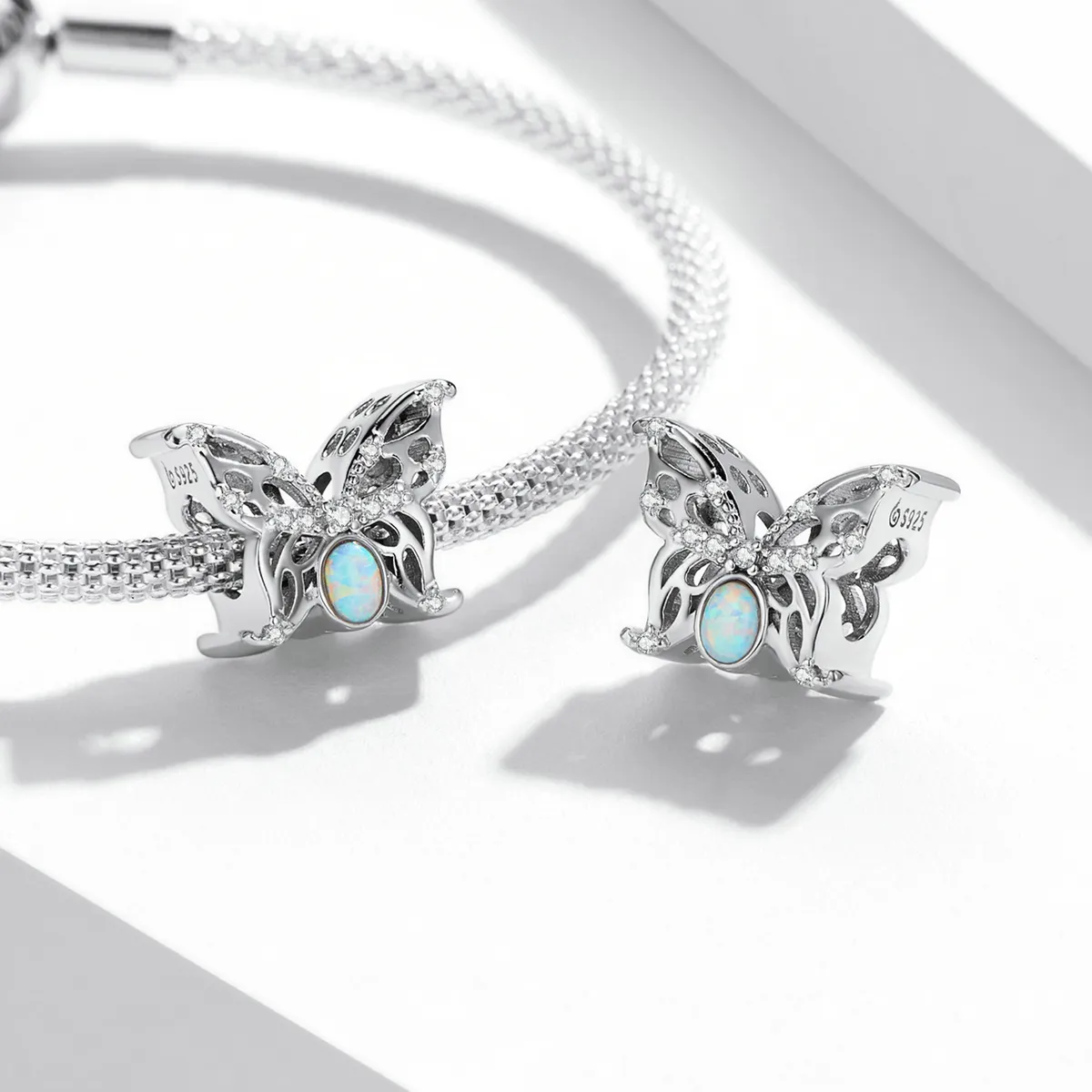 PANDORA Style Opal Butterfly Charm - BSC558