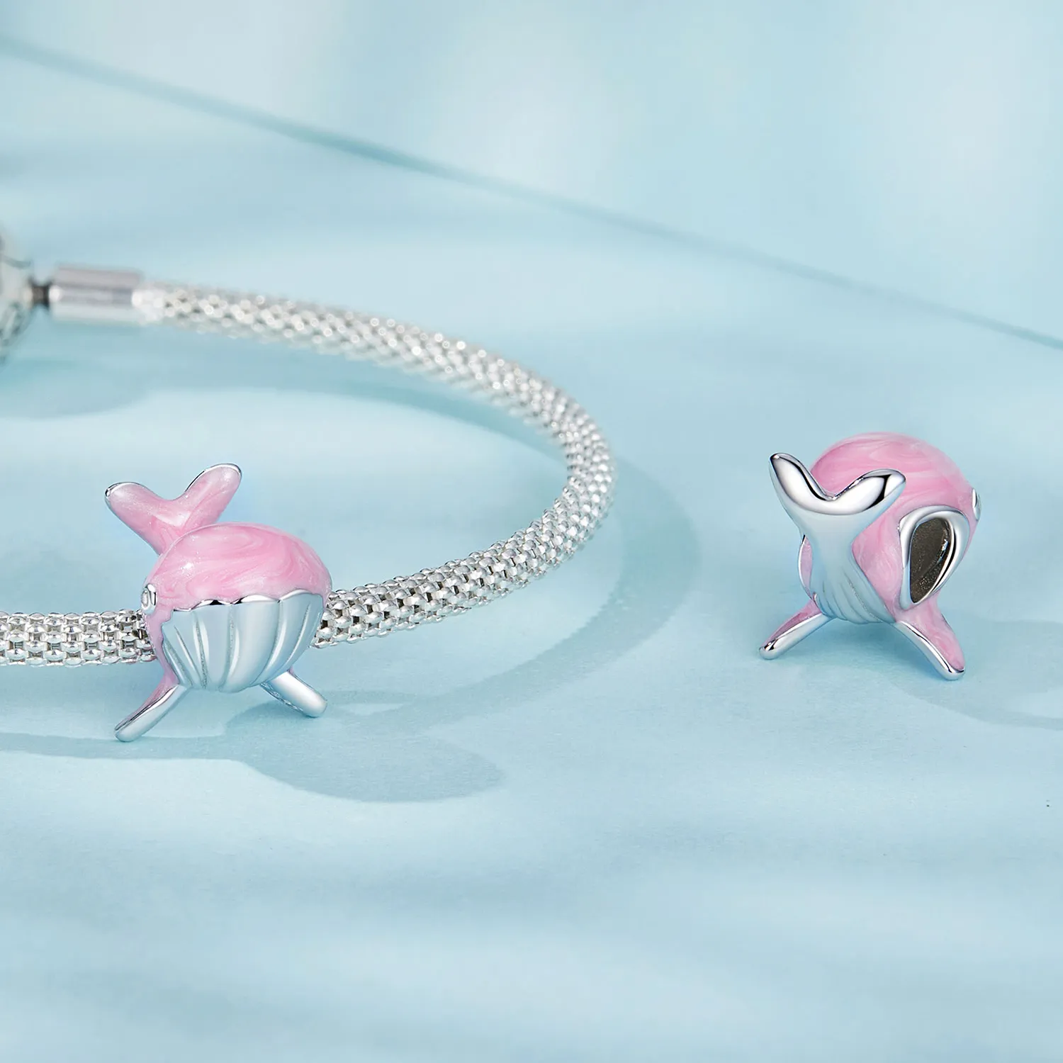 PANDORA Style Pink Whale Charm - SCC2707