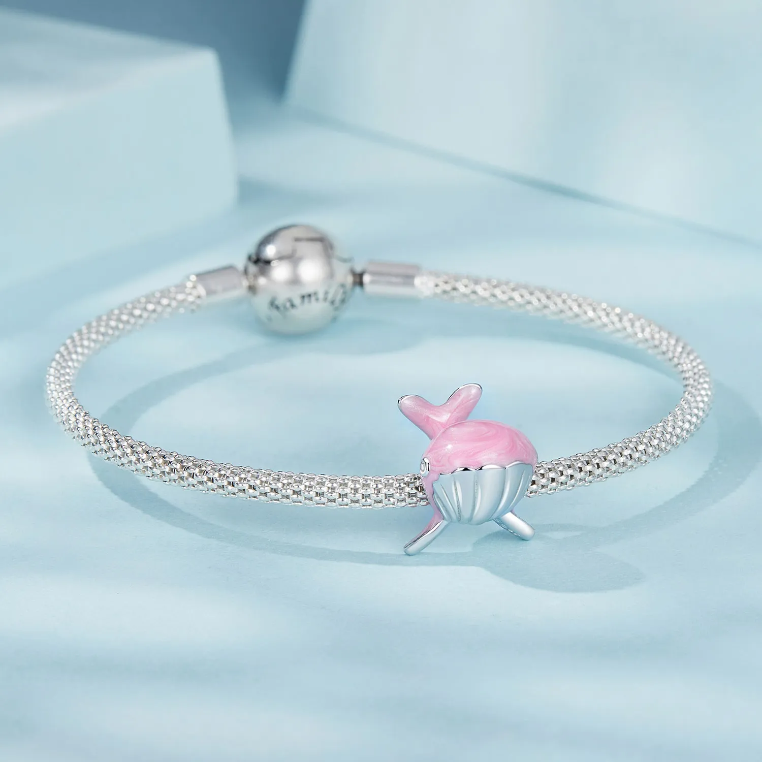 PANDORA Style Pink Whale Charm - SCC2707