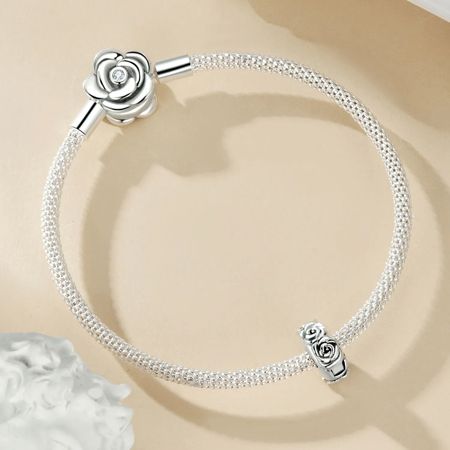 PANDORA Style Rose Positioning Buckle Charm - SCC2706