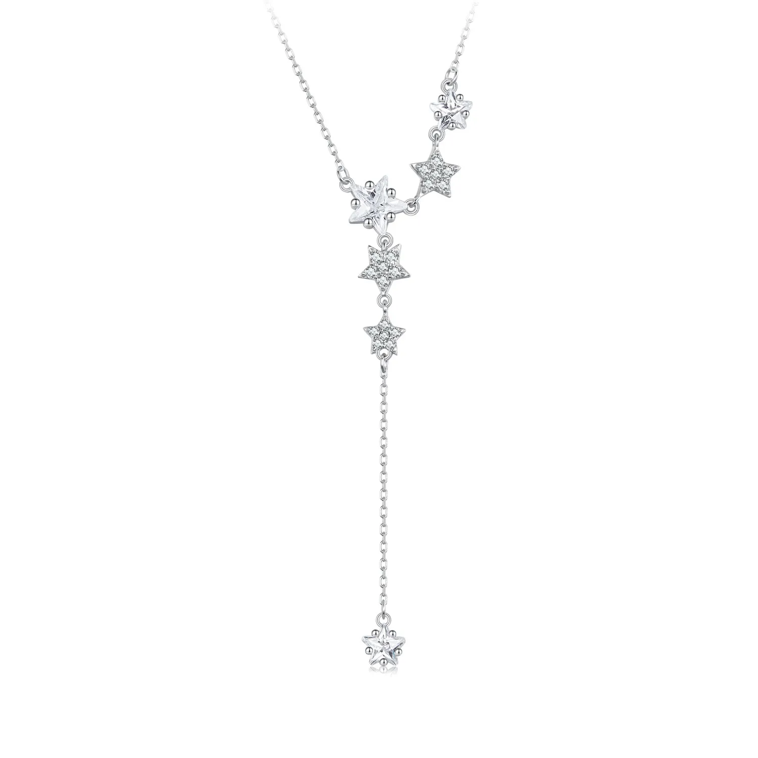 pandora style star necklace bsn368