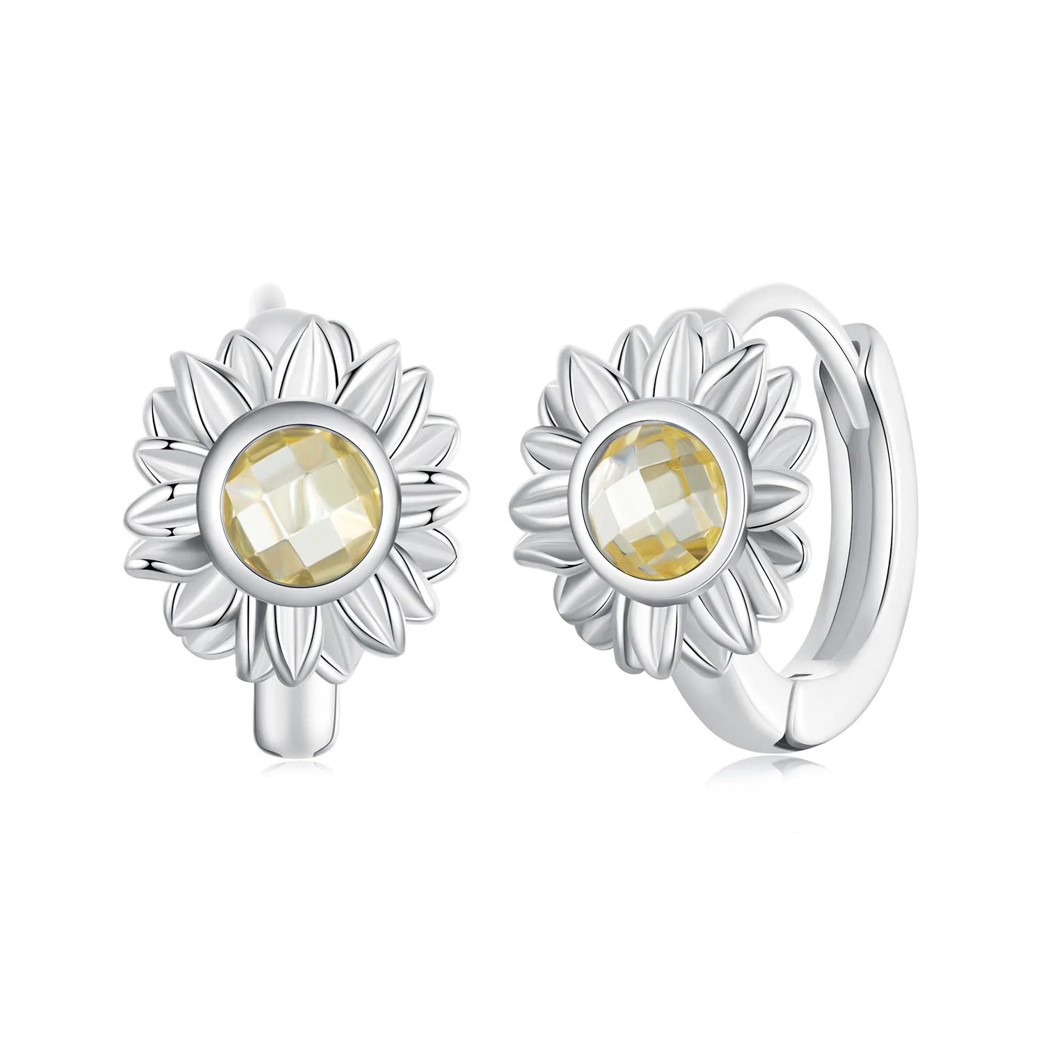 pandora style sunflower earrings bse966