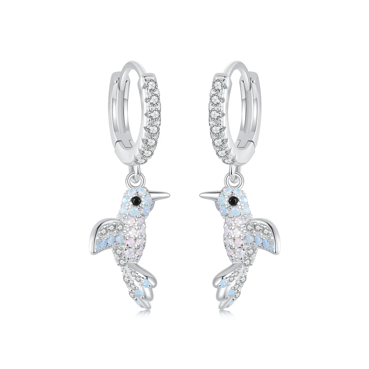 pandora style allencrusted bird earrings bse991