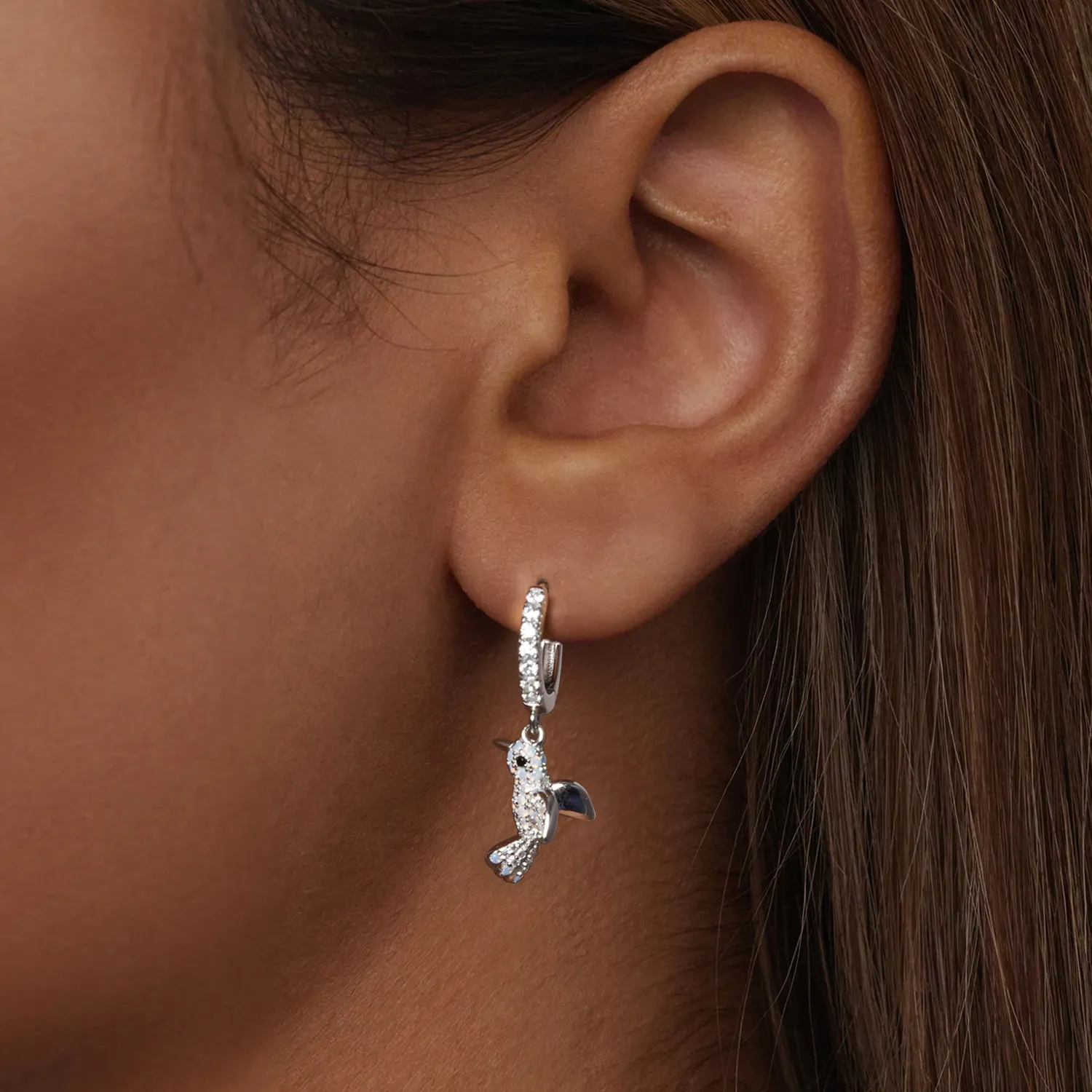 PANDORA Style All-Encrusted Bird Earrings - BSE991