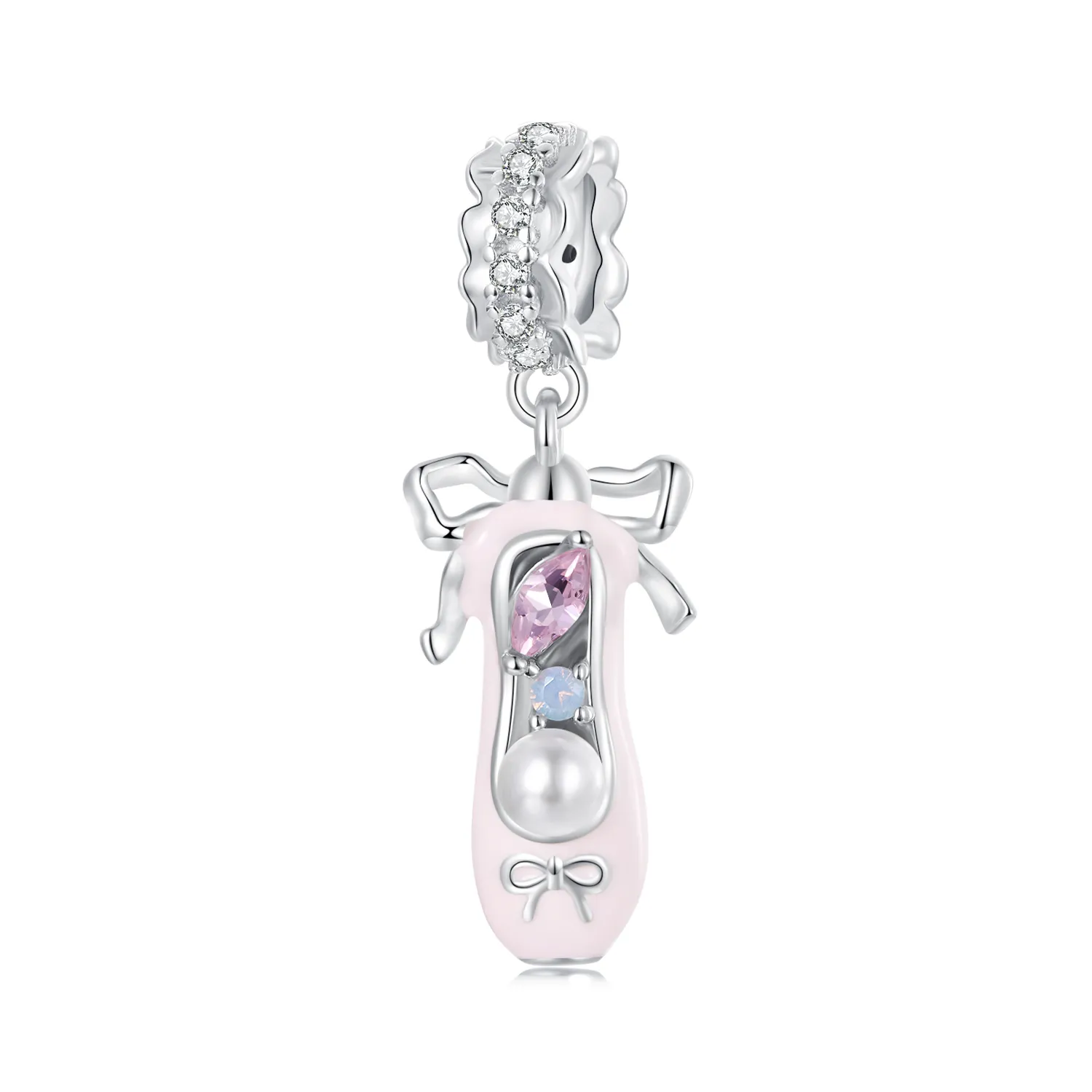 pandora style ballet shoe pendant scc2761