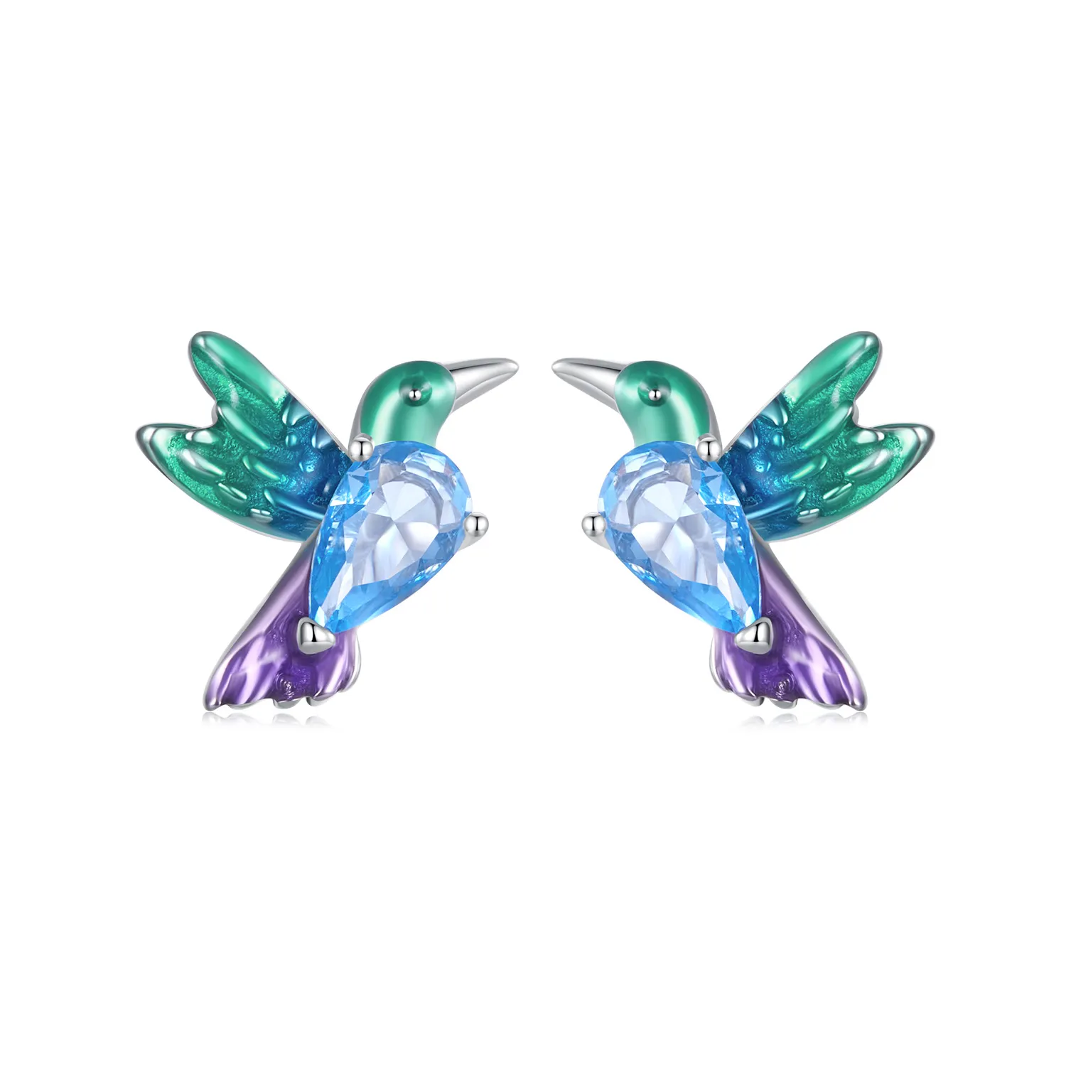 pandora style bird earrings bse989