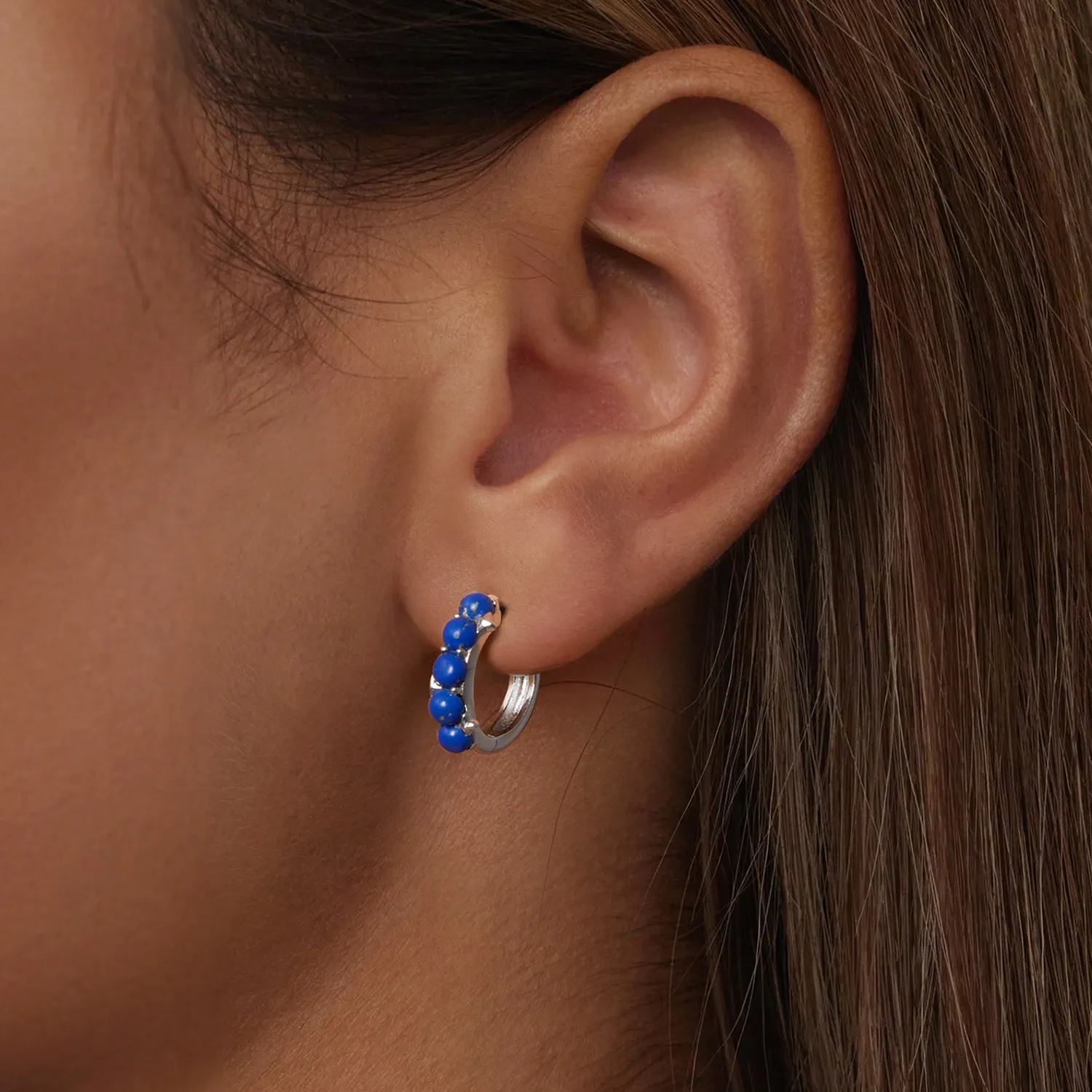 PANDORA Style Blue ball Earrings - BSE984