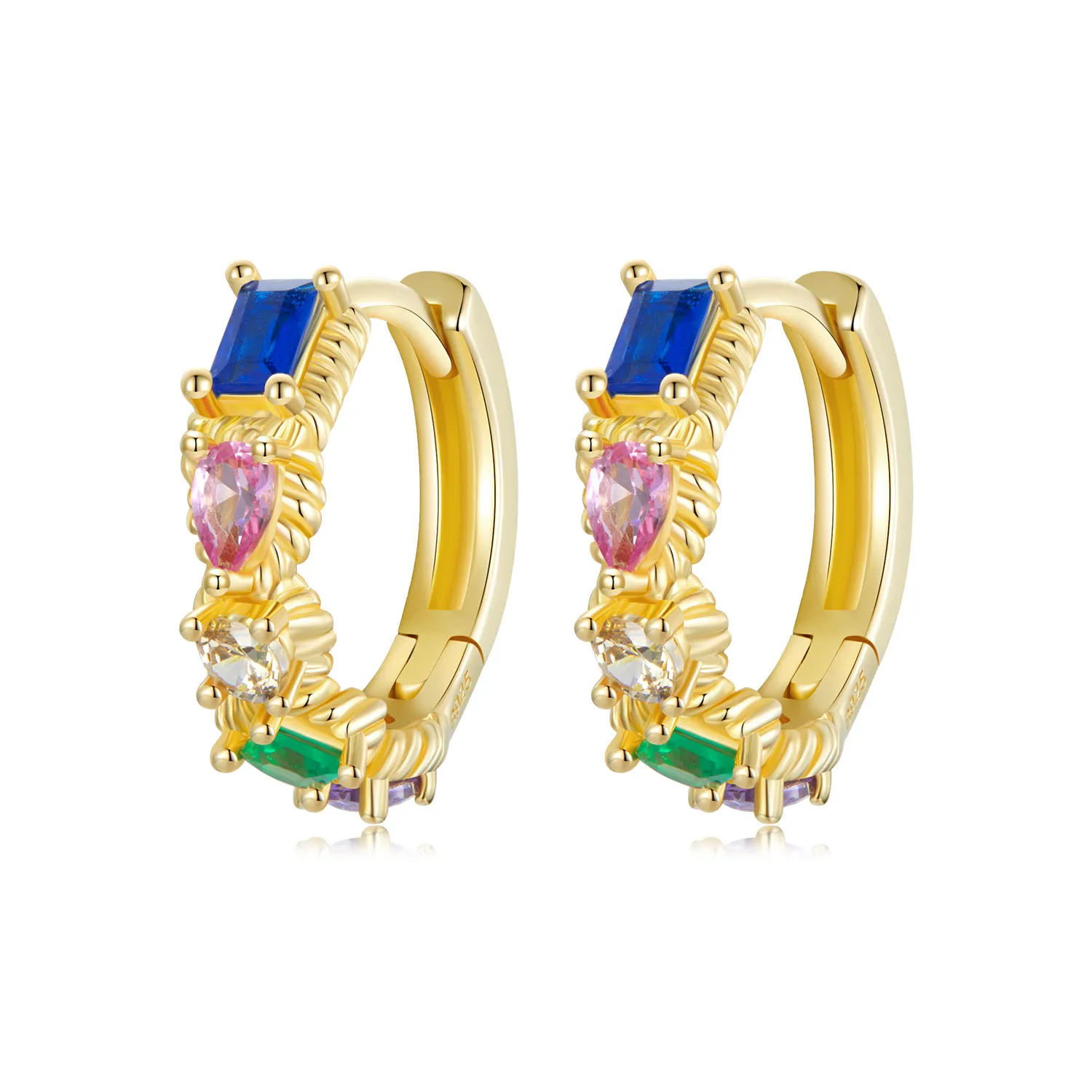 pandora style colorful earrings bse974