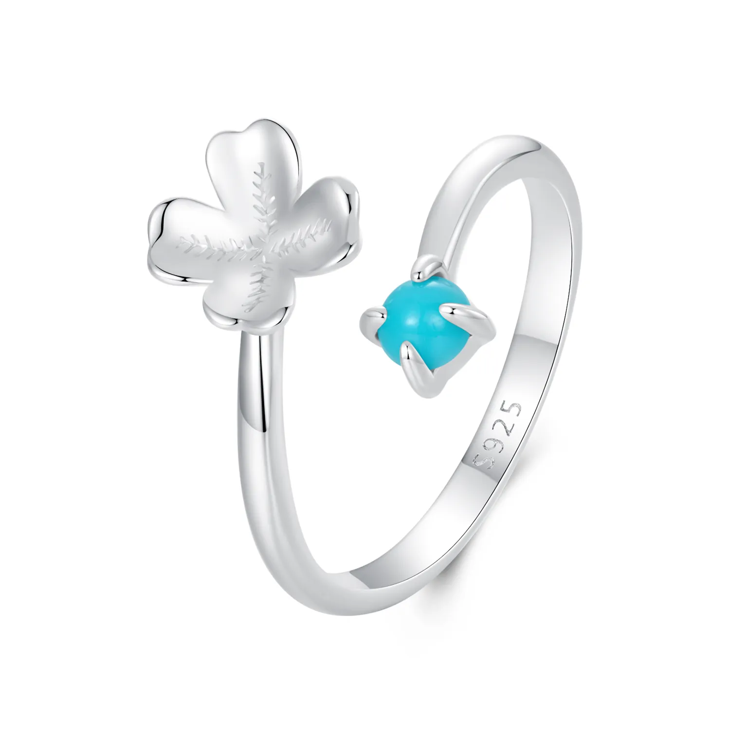 pandora style four leaf clover ring scr1023e