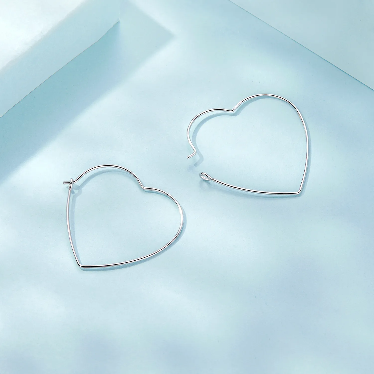 PANDORA Style Heart Shaped Simple Earrings - SCE1711