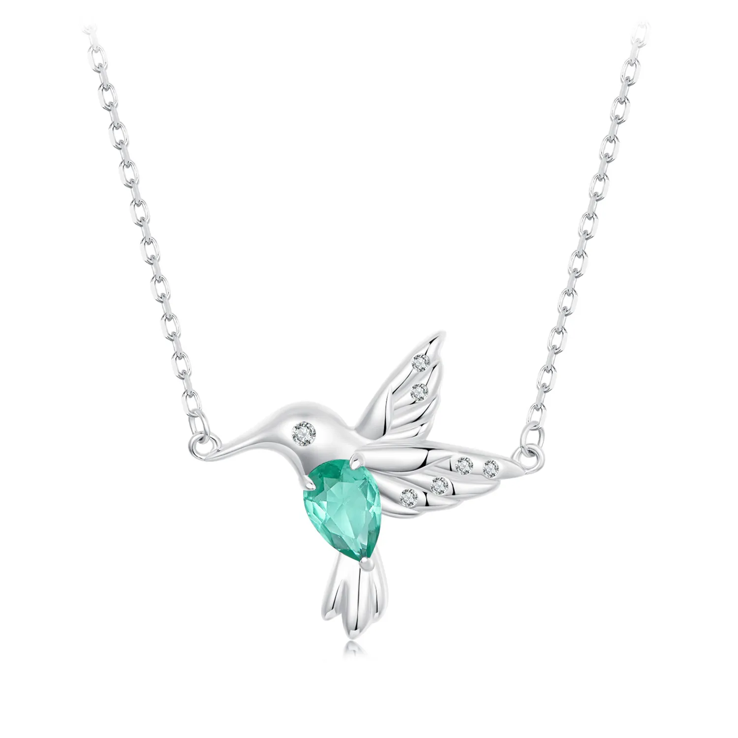 pandora style hummingbird necklace bsn378