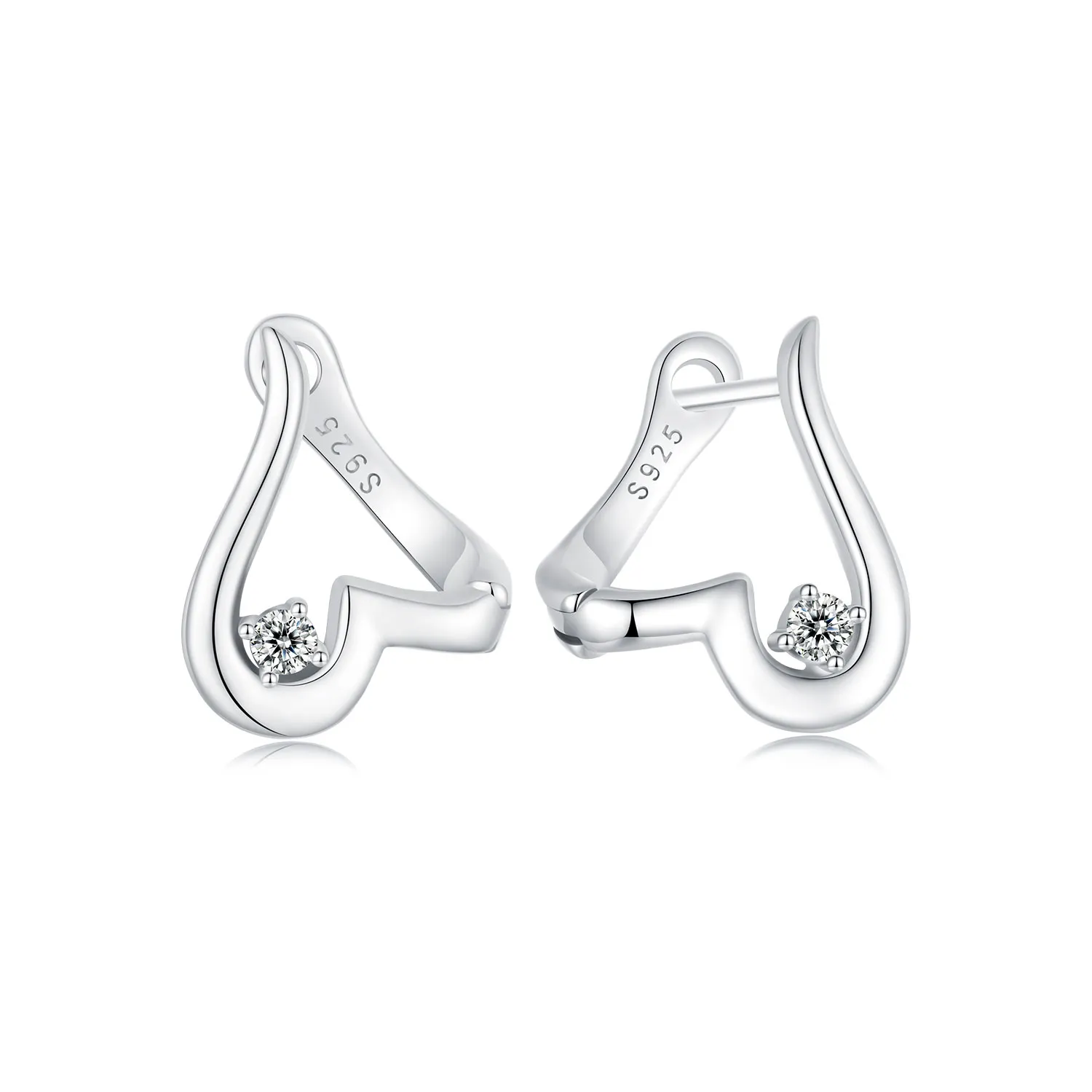 pandora style love earrings bse970