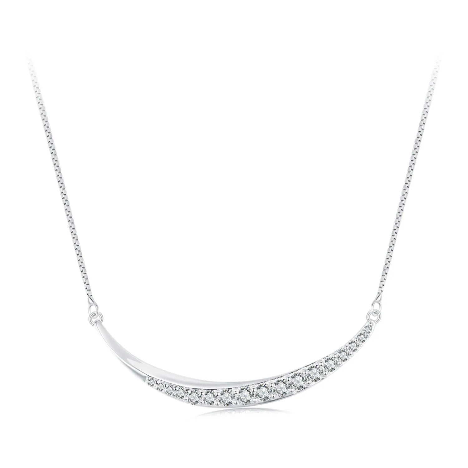 PANDORA Style Moon Smile Necklace - BSN374