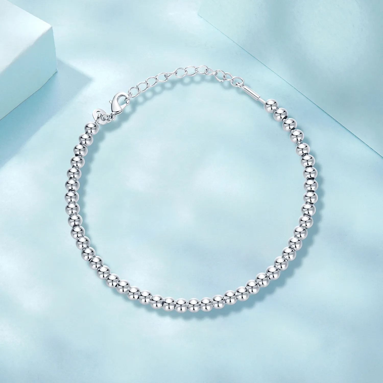 PANDORA Style Silver Beads Diy Basic Chain - SCB267