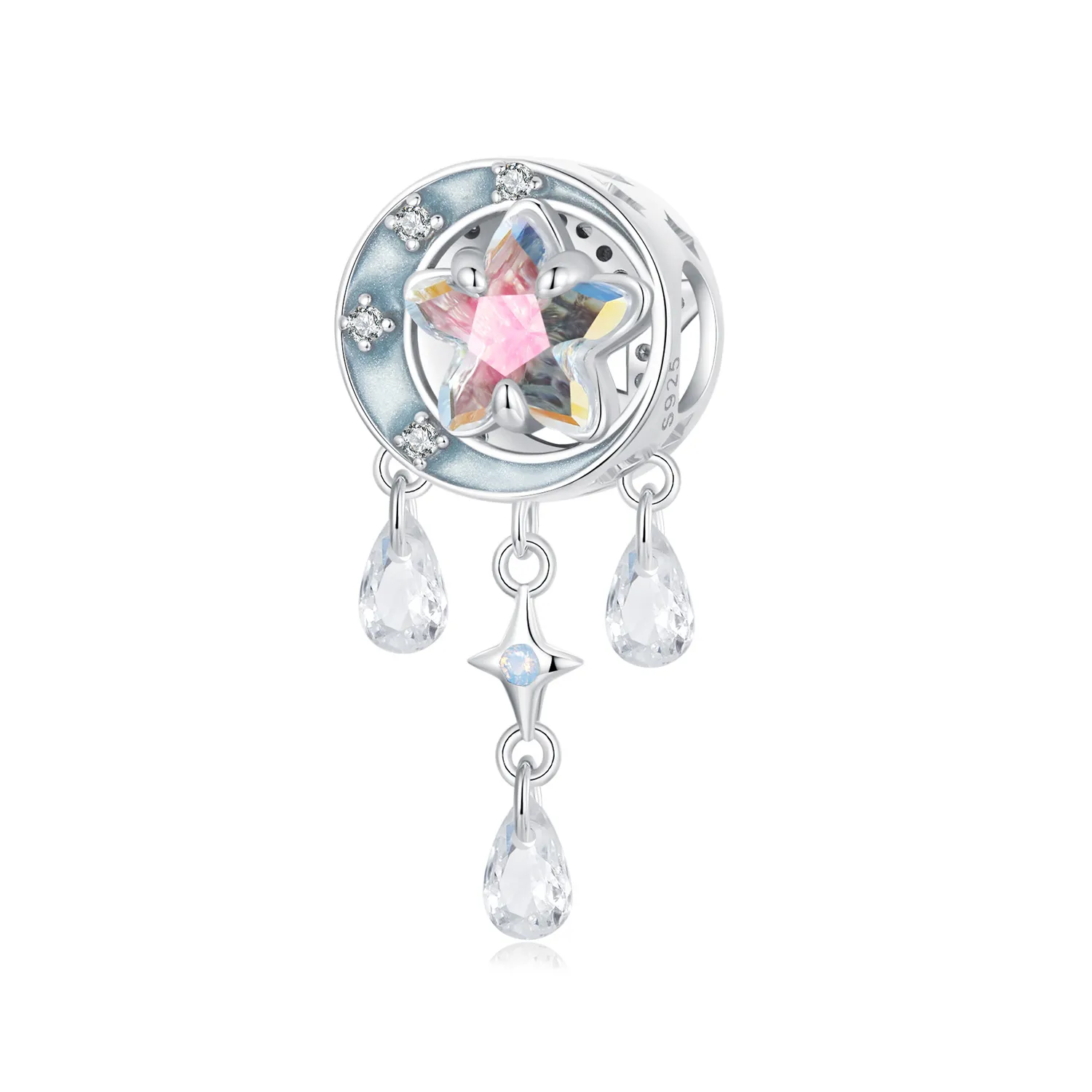 PANDORA Style Star And Moon Dream Catcher Beads - BSC978