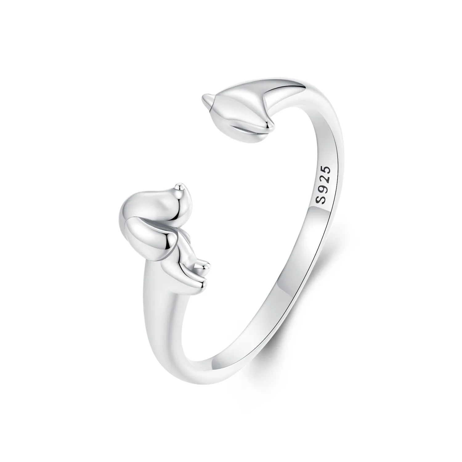 pandora style 3d dachshund ring scr1033e