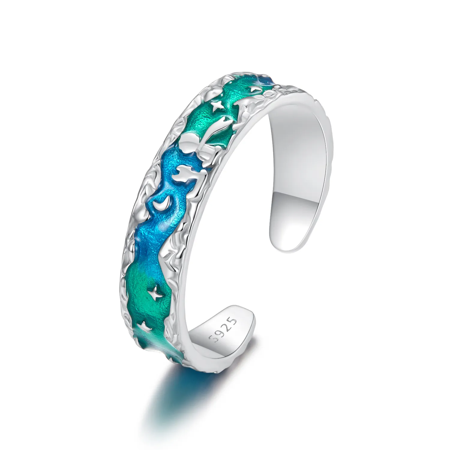 PANDORA Style Aurora Stars Little Prince and Fox Opening Ring - SCR1021-E