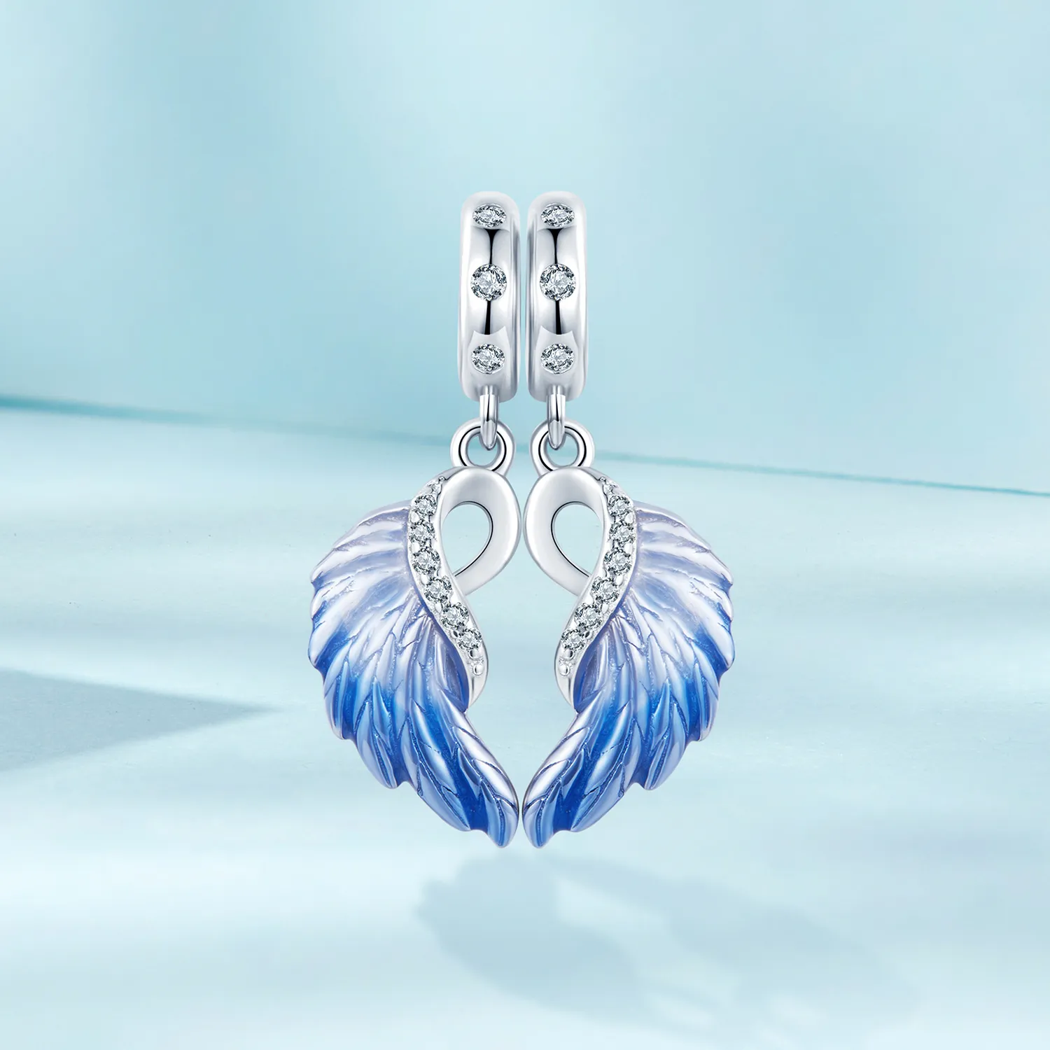 PANDORA Style Blue Wings Double Pendant - SCC2781