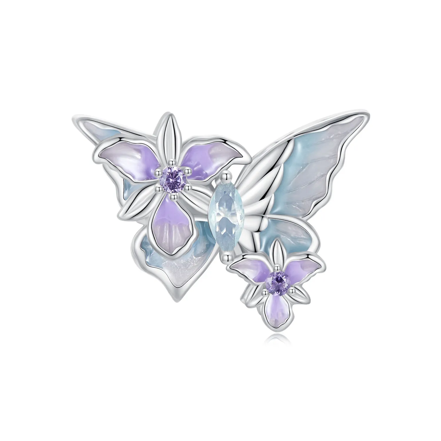 pandora style butterfly iris charm bsc1030