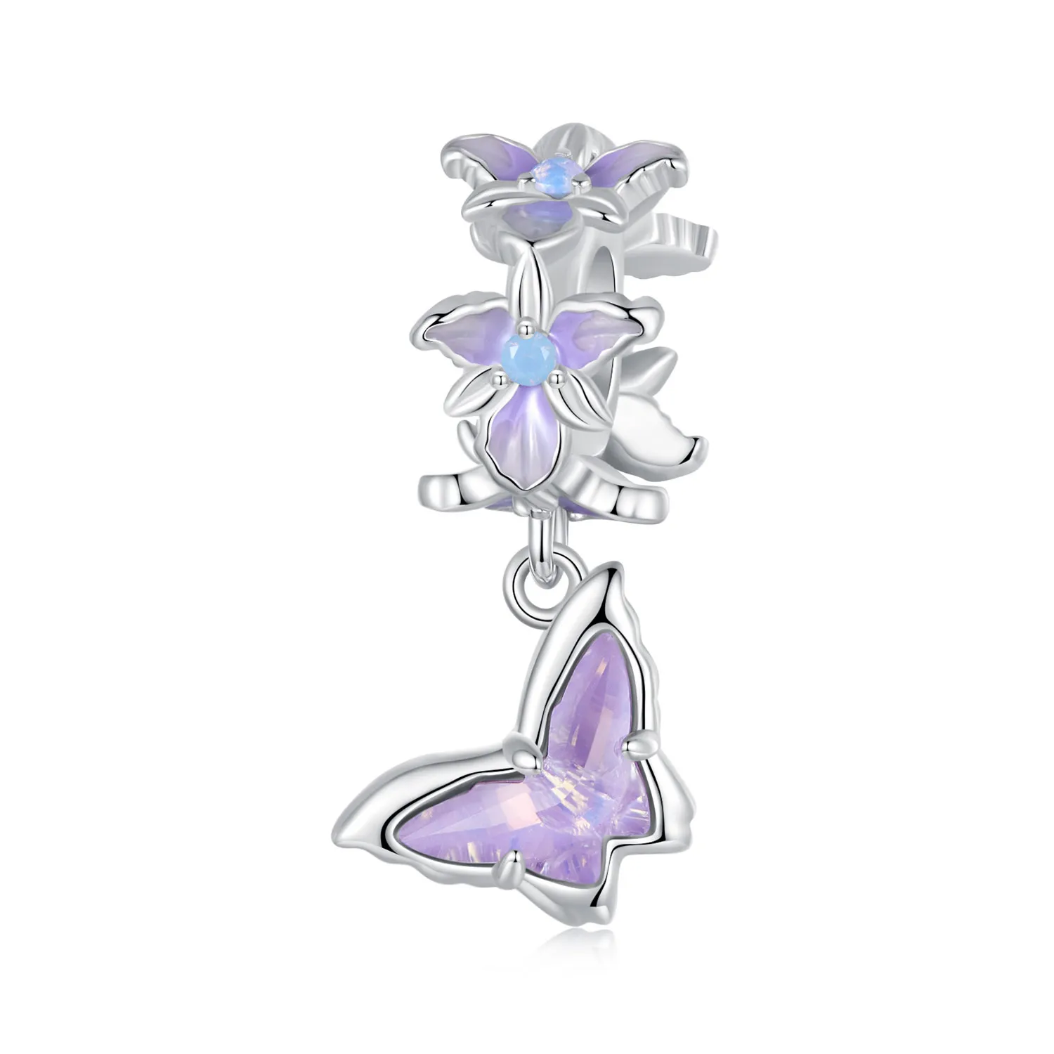 pandora style butterfly iris pendant bsc1033