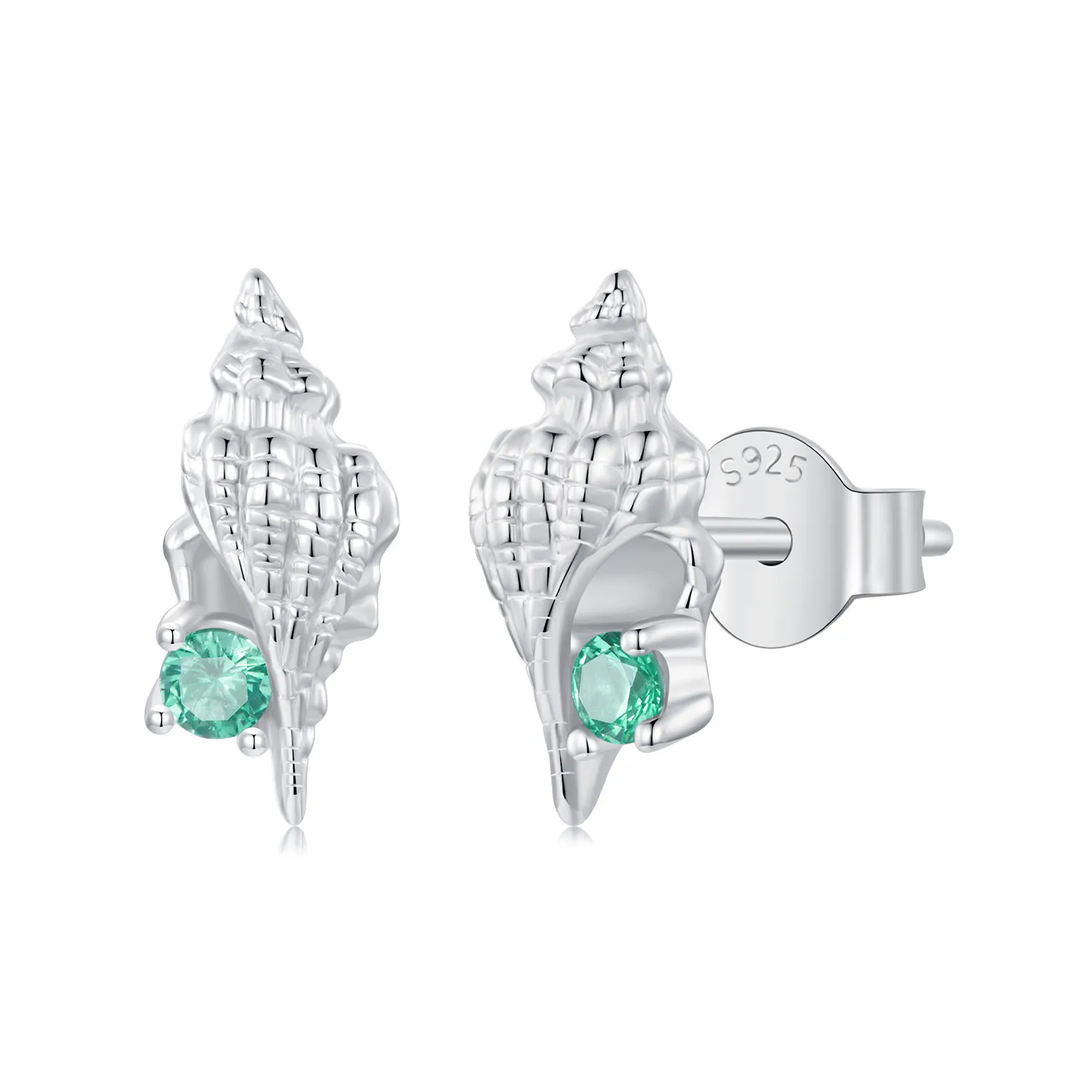 pandora style conch earrings bse1010