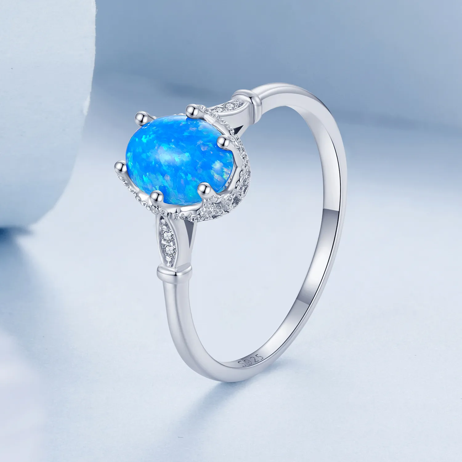 PANDORA Style Crown Blue Opal Ring - BSR564